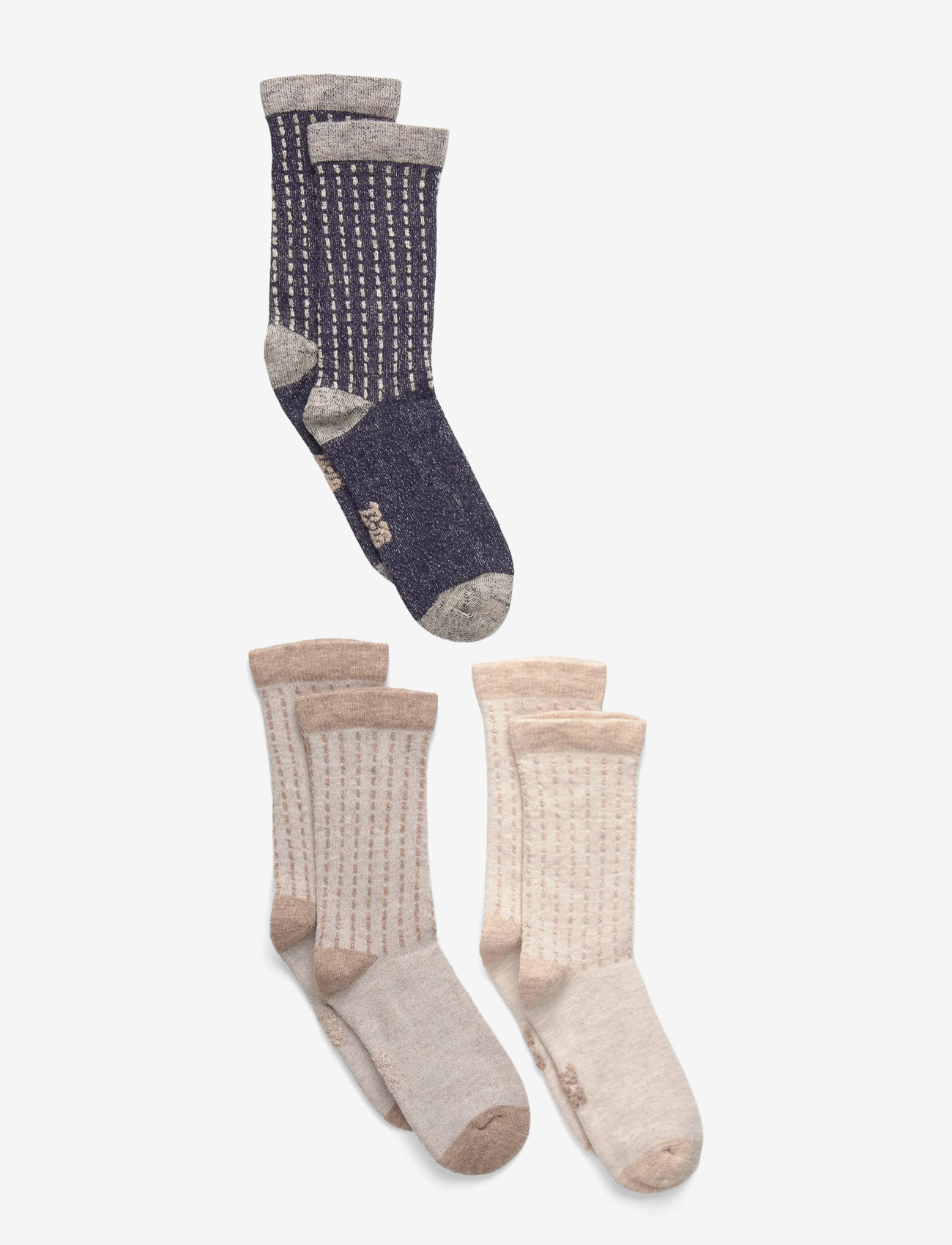 Minymo - Wool Socks 3-Pack - herbstliche kleidung - dark navy - 0