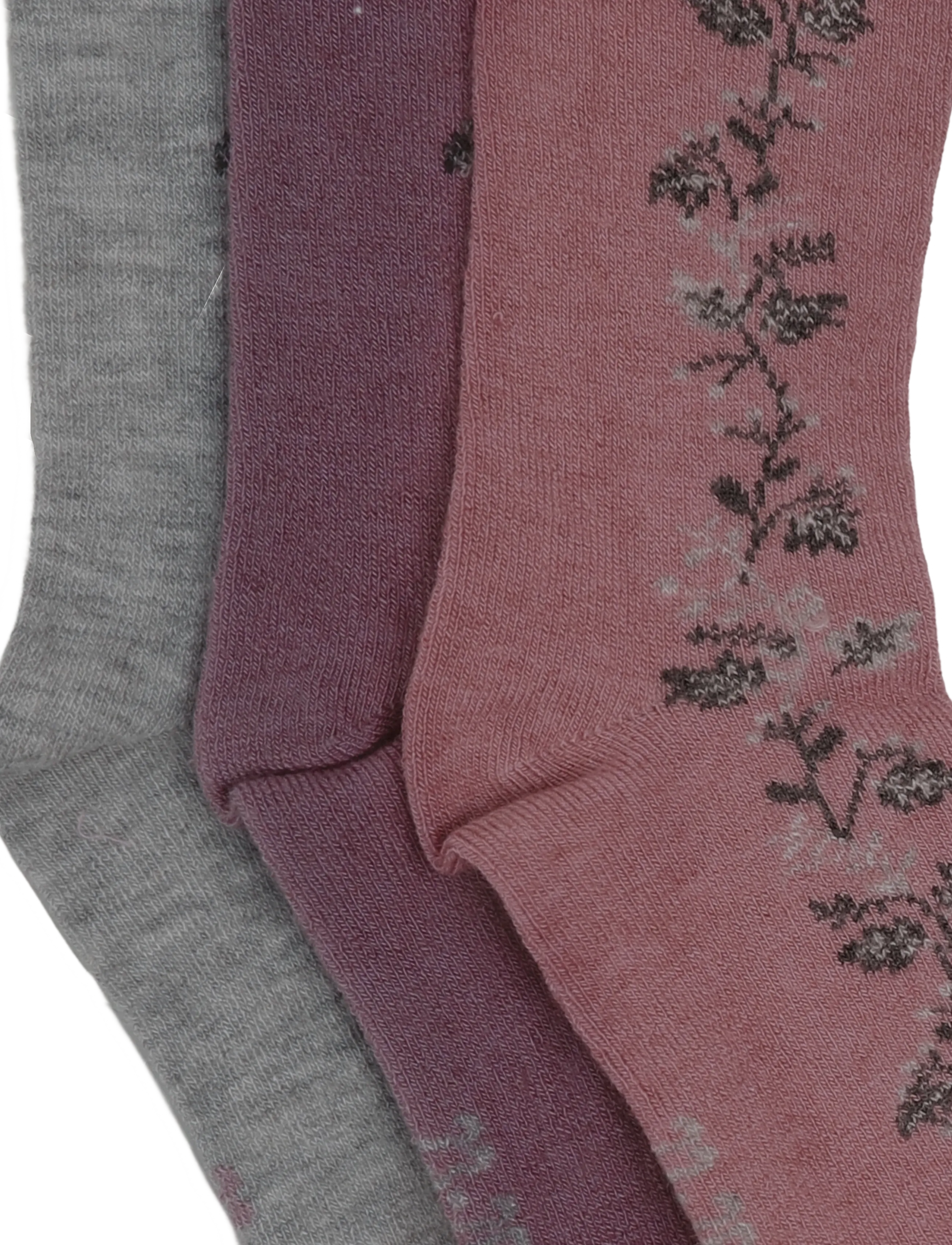 Minymo - Wool Socks 3-Pack - socks - orchid haze - 4