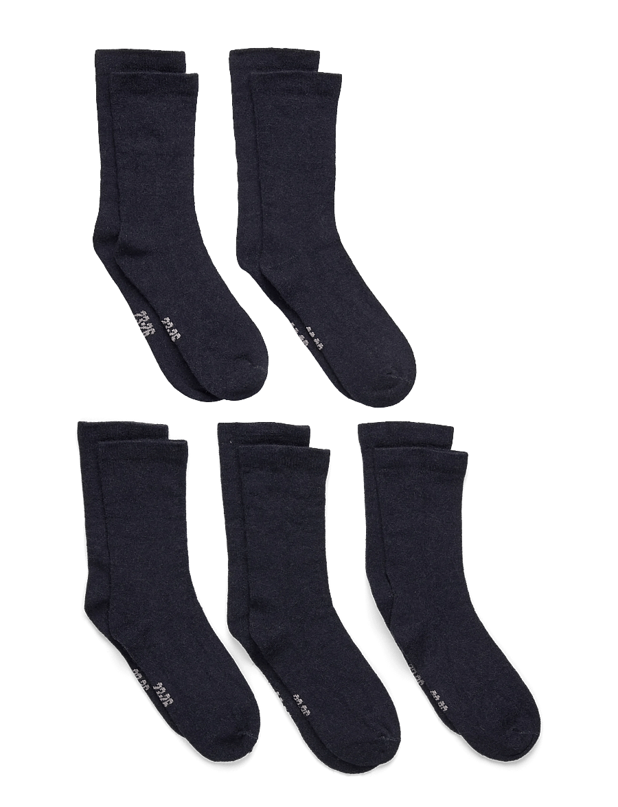 Minymo - Wool Socks 5-Pack Solid - strümpfe - dark navy - 0