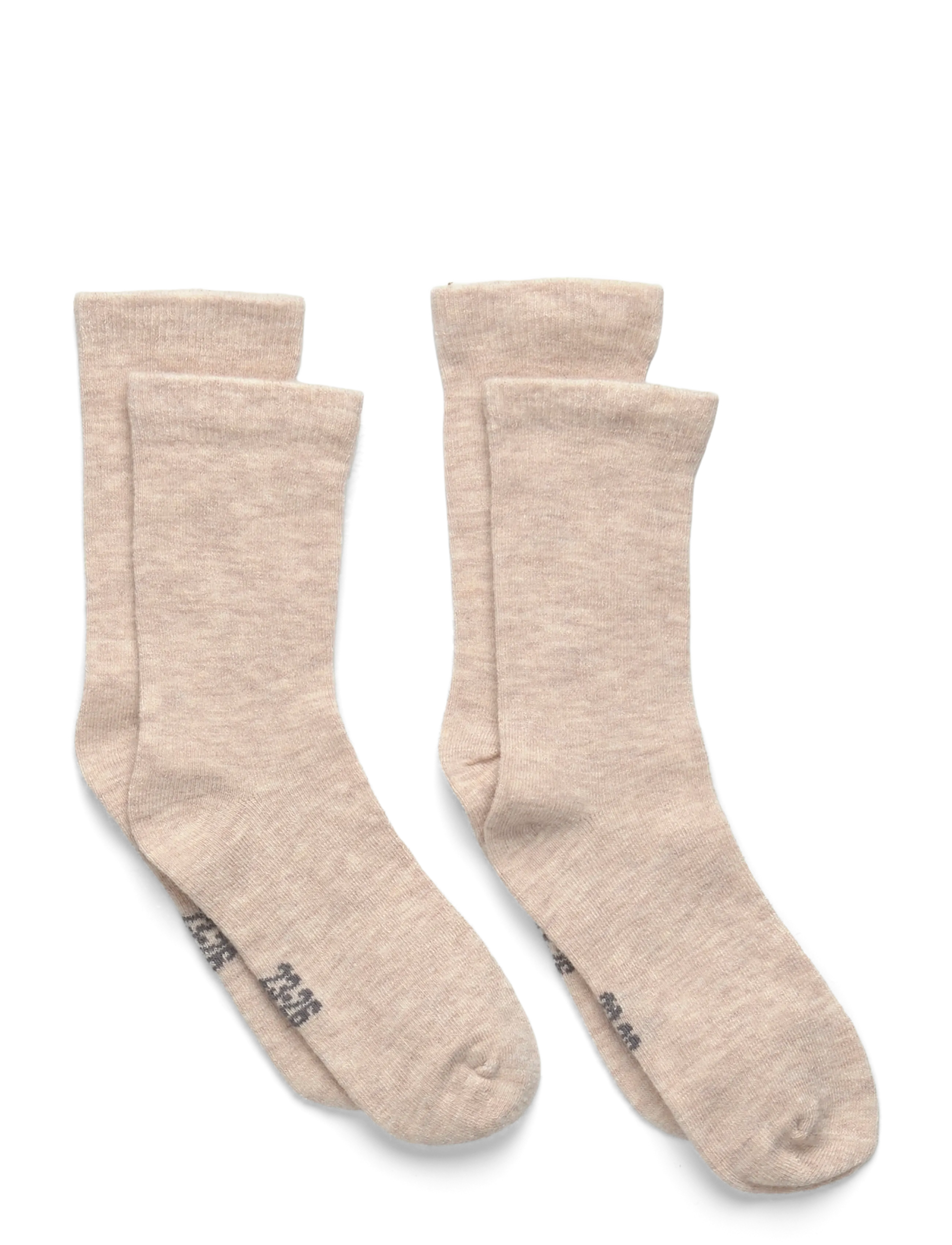 Minymo Baby Wool Socks (2-pack) - Strumpor - SHEER BLISS / beige