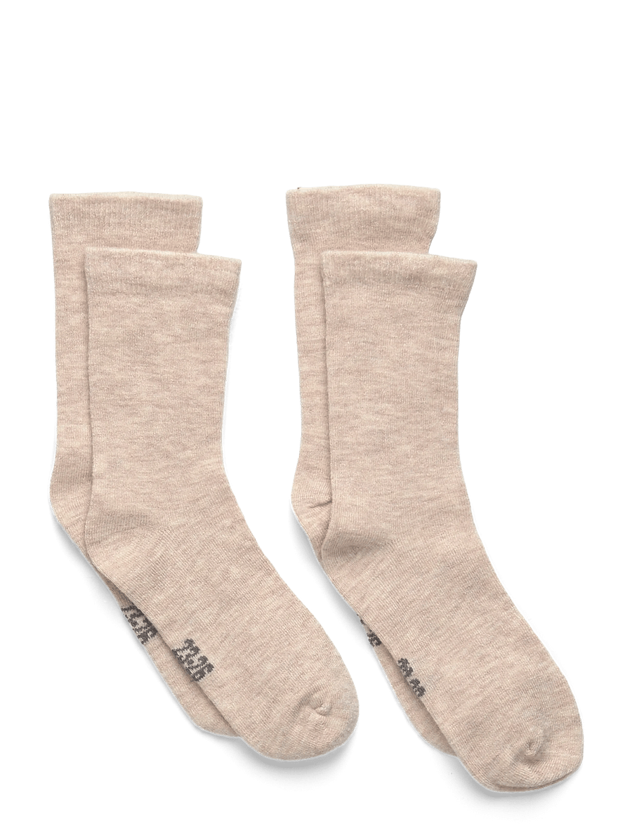 Minymo - Baby Wool Socks (2-pack) - strumpor - sheer bliss - 0