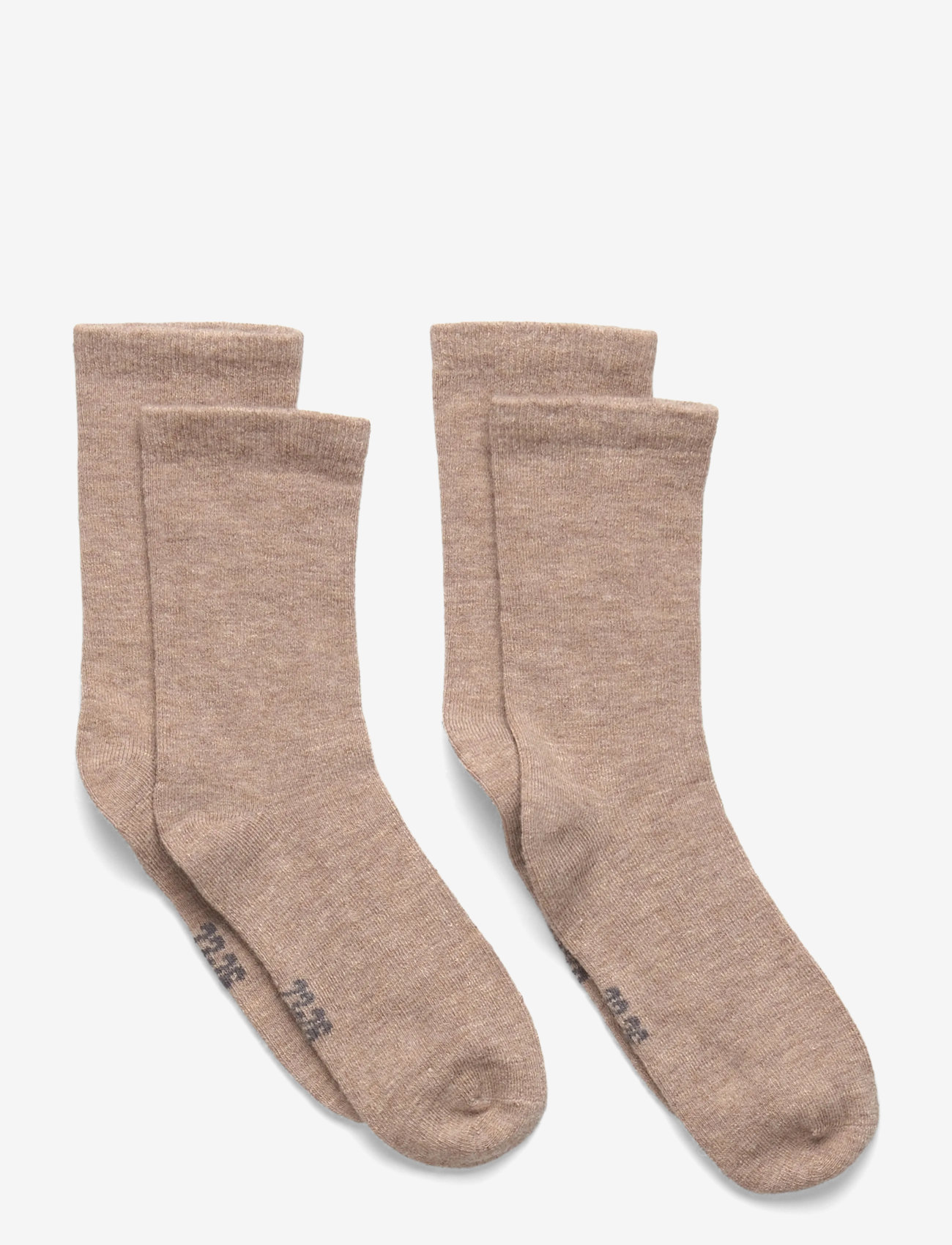 Minymo - Baby Wool Socks (2-pack) - strømper - silver mink - 0