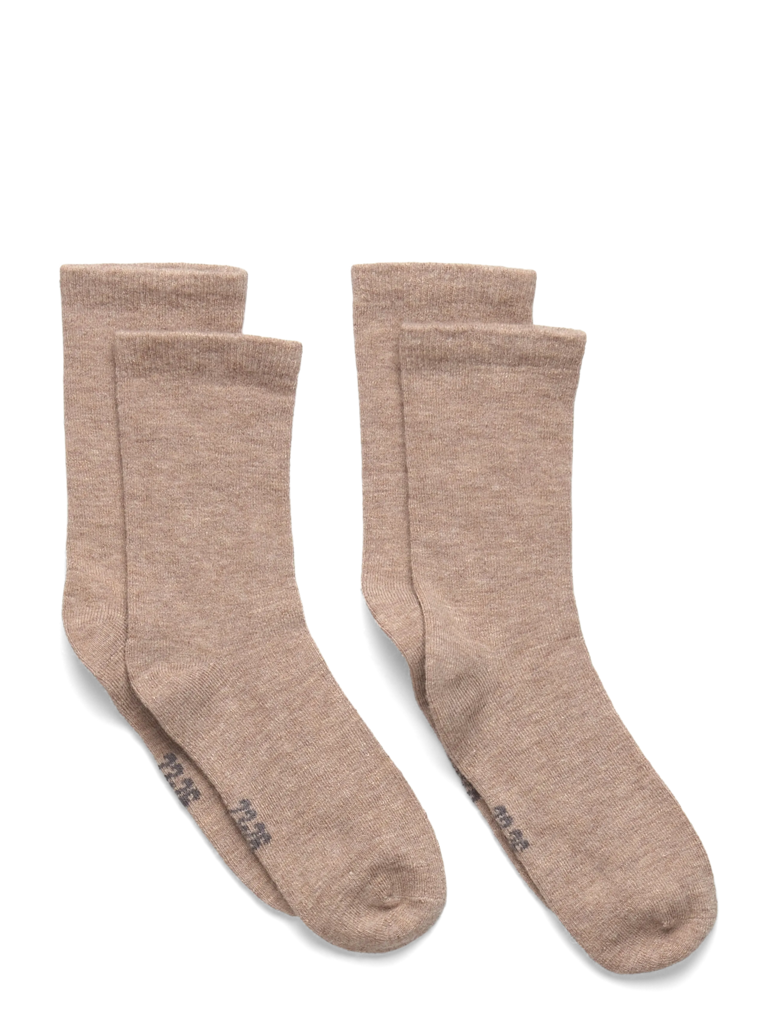 Minymo Baby Wool Socks (2-pack) - Strümpfe - SILVER MINK / beige