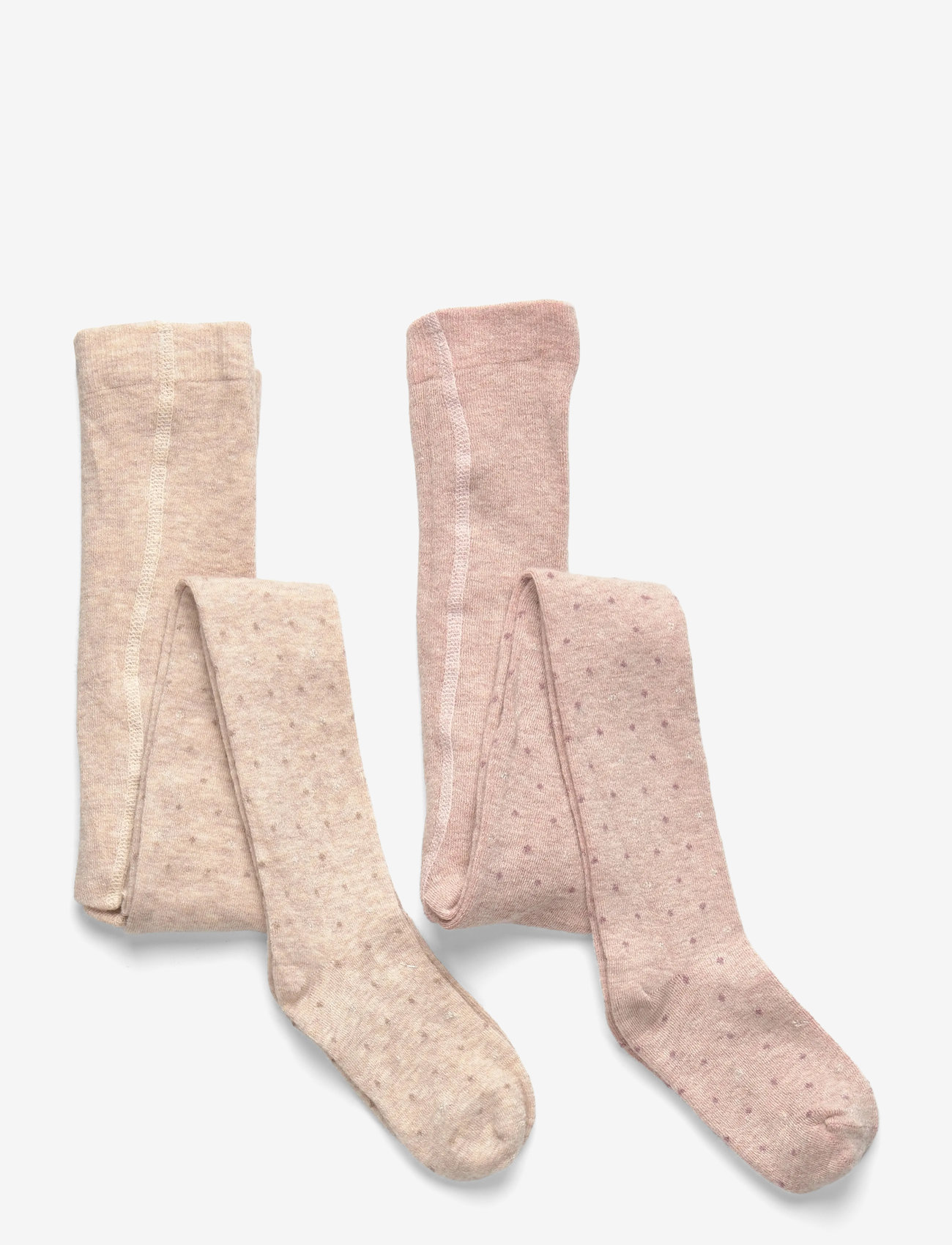 Minymo - Wool Stocking - 2-pack - efterårstøj - burnished lilac - 0