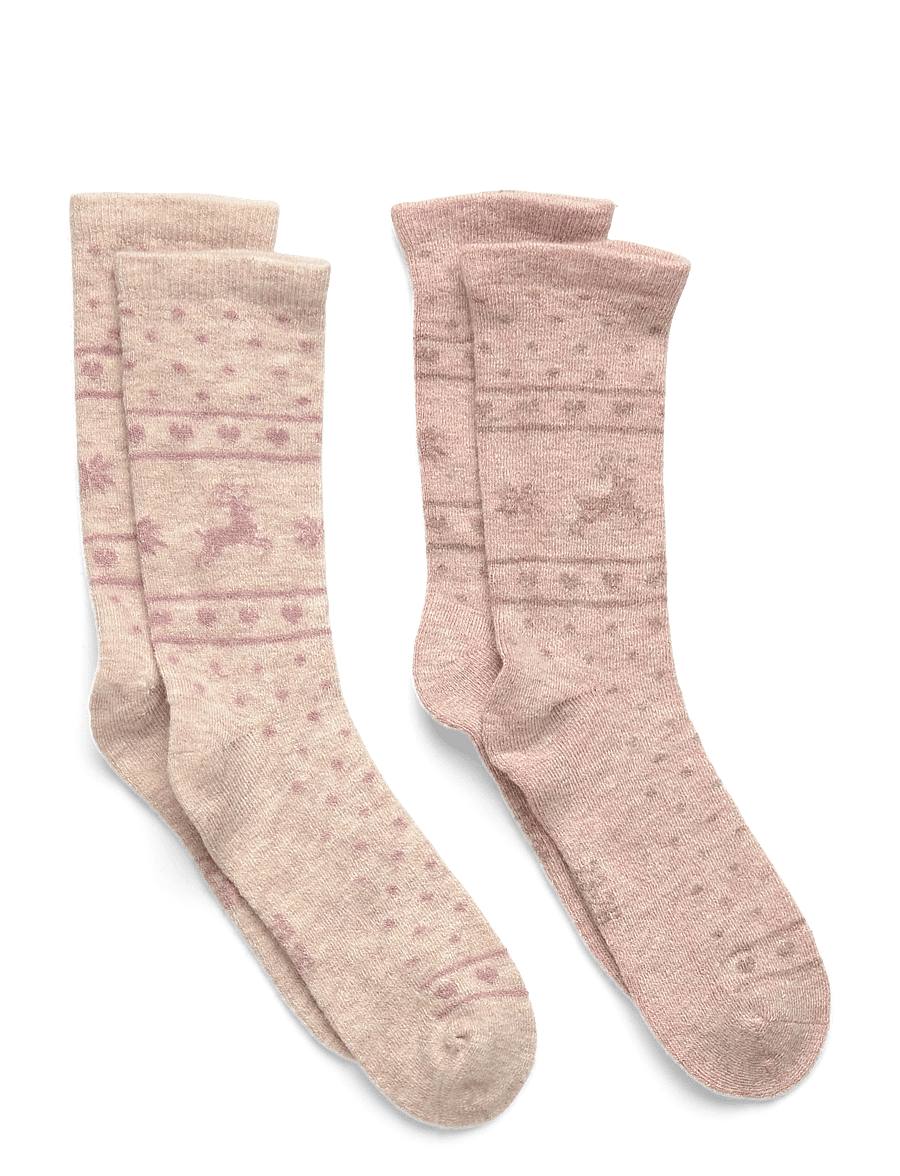 Minymo - Winter Wool Socks 2-Pack - strømper - burnished lilac - 0