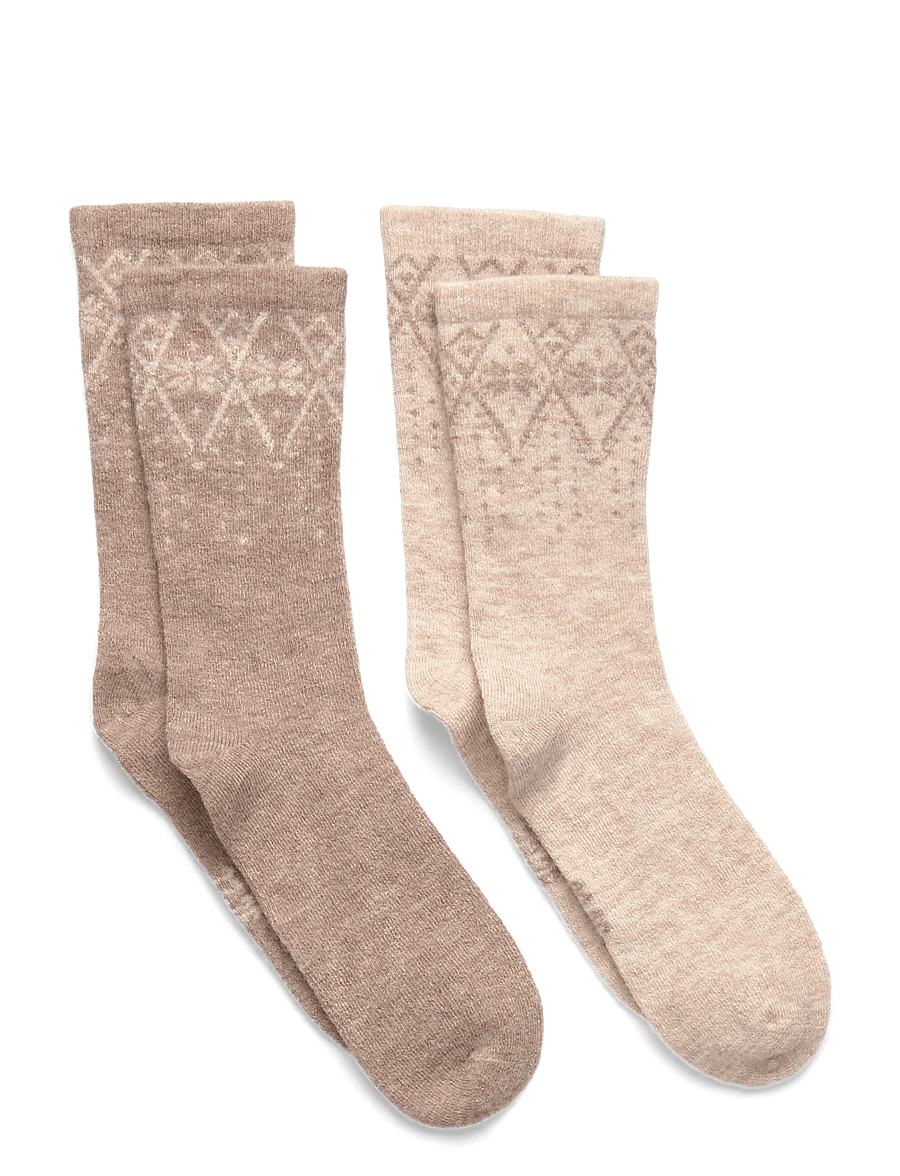 Minymo - Winter Wool Socks 2-Pack - strümpfe - sheer bliss - 0