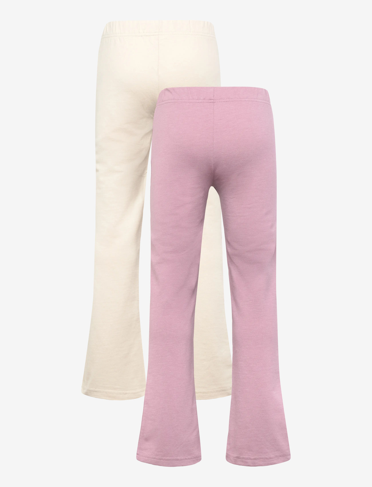 Minymo - Sweat Leggings (2-pack) - multipack leggings - elderberry - 1