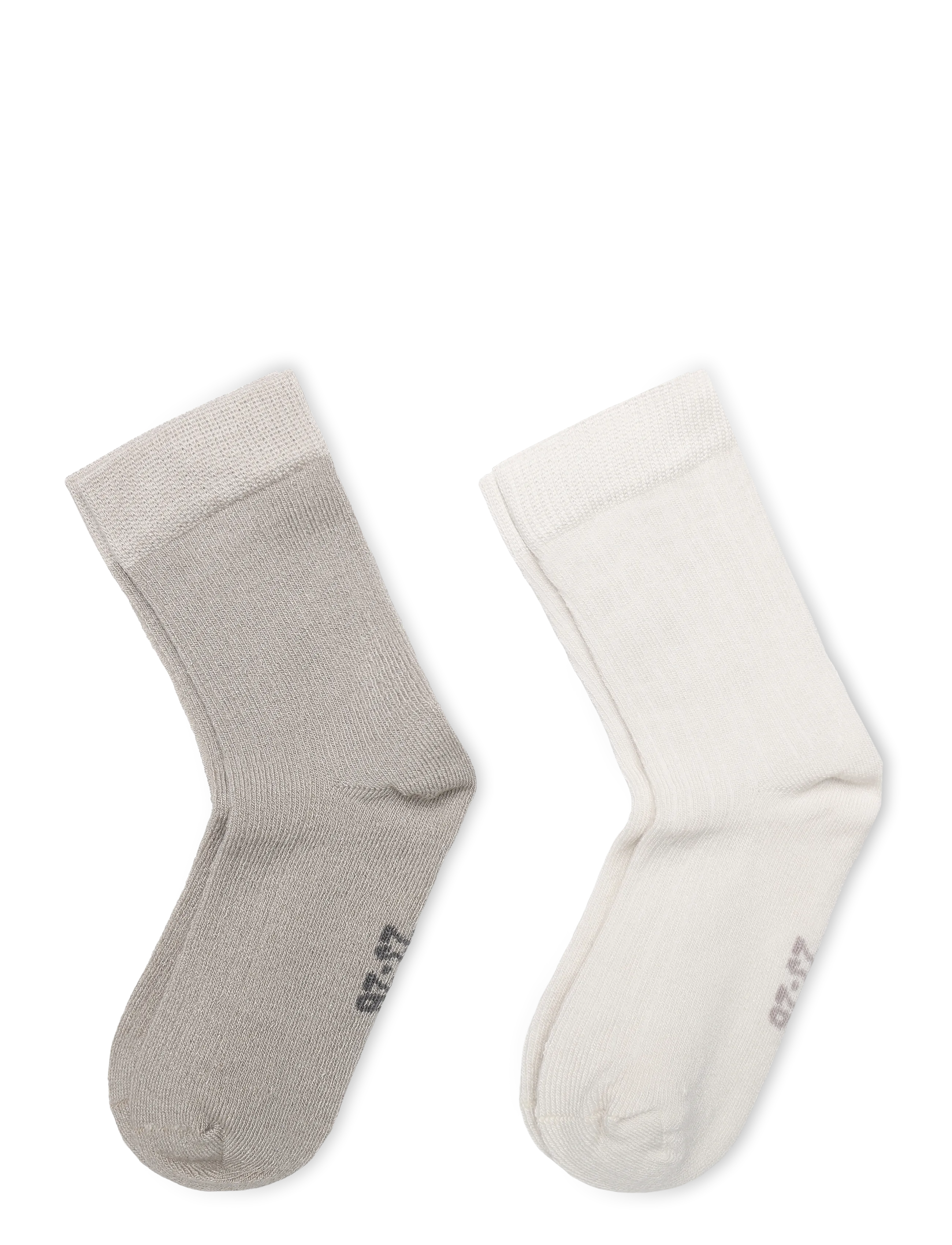 Minymo Thin Viscose Sock  (2-pack) - Neuheiten - LIGHT TAUPE / grey