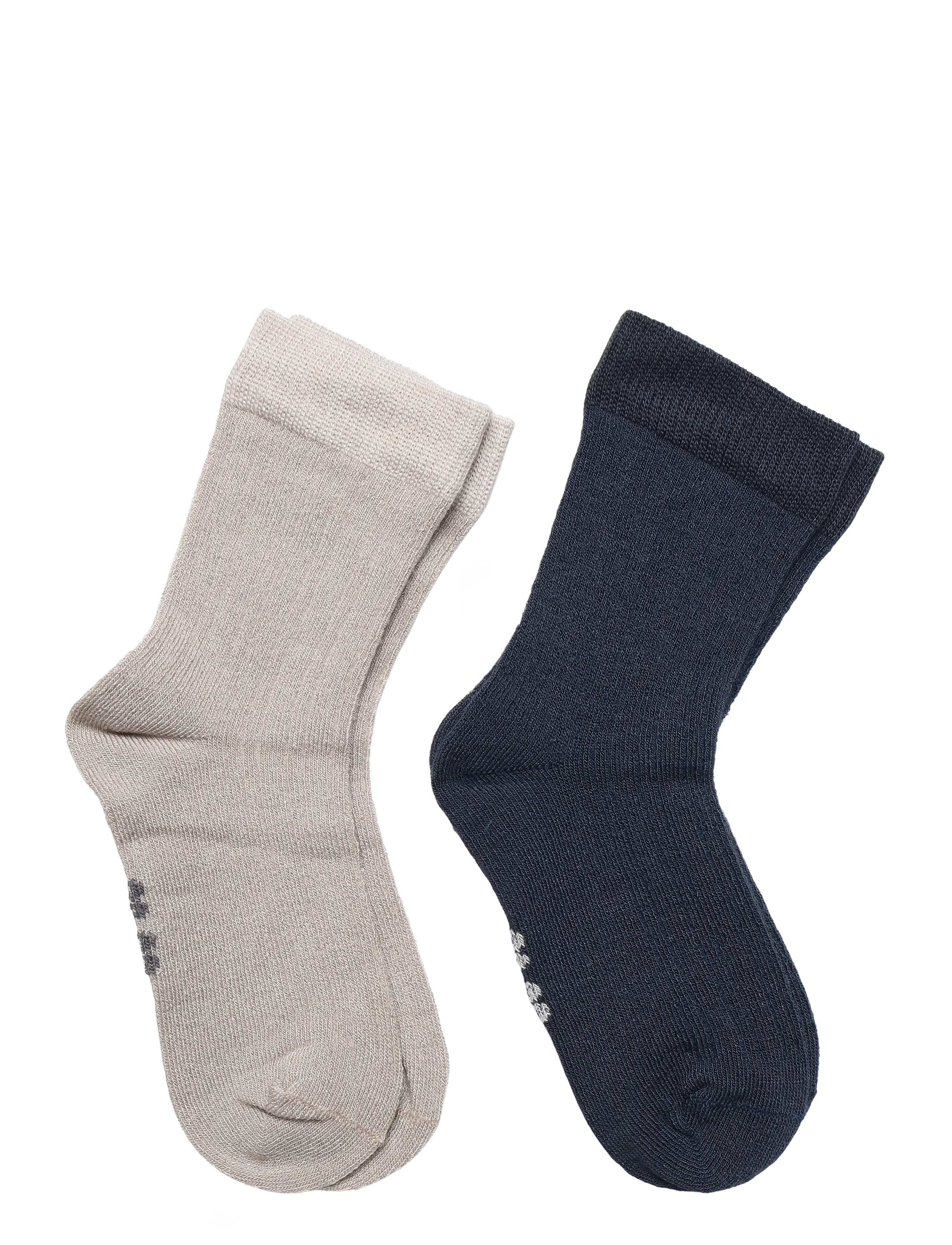 Minymo - Thin Viscose Sock  (2-pack) - strømper - night gray - 1