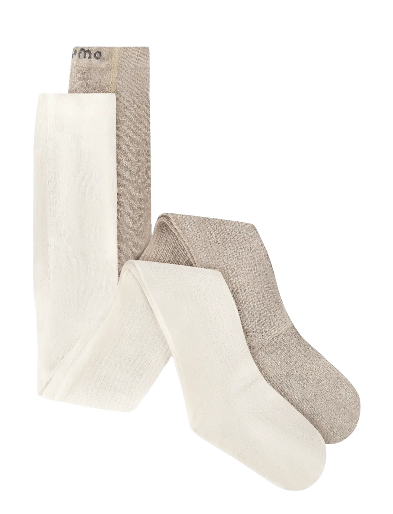 Minymo Stocking Thin Viscose (2-pack) - Strømpebukser - LIGHT TAUPE / brown