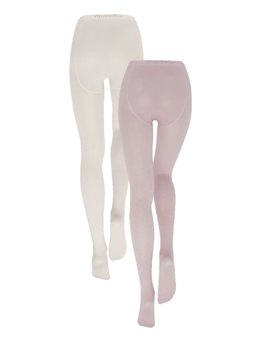 Minymo - Stocking Thin Viscose (2-pack) - strumpfhosen - shell - 1