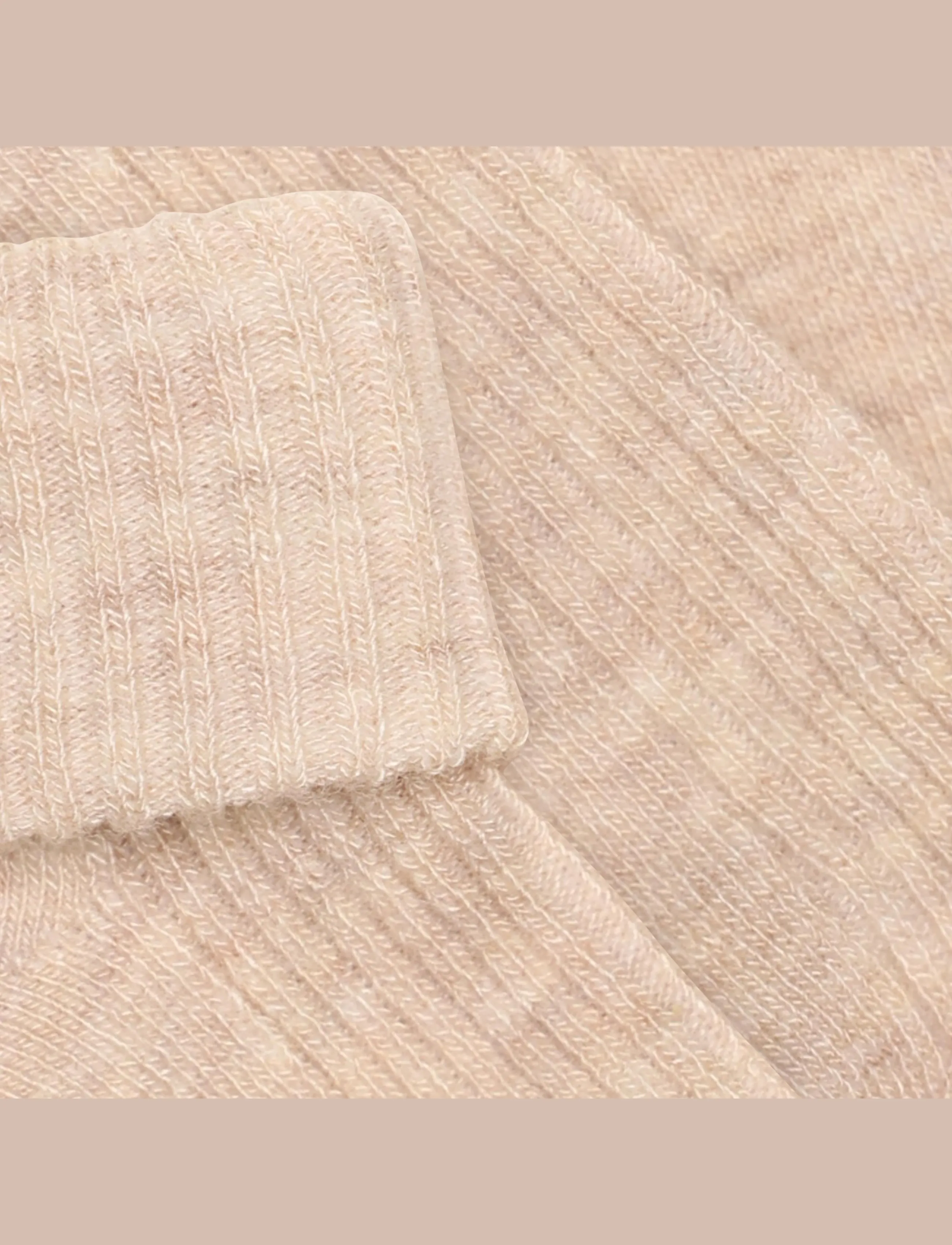 Minymo - Baby 2x2 Rib Wool socks 2-Pack - baby-socken - sheer bliss melange - 2