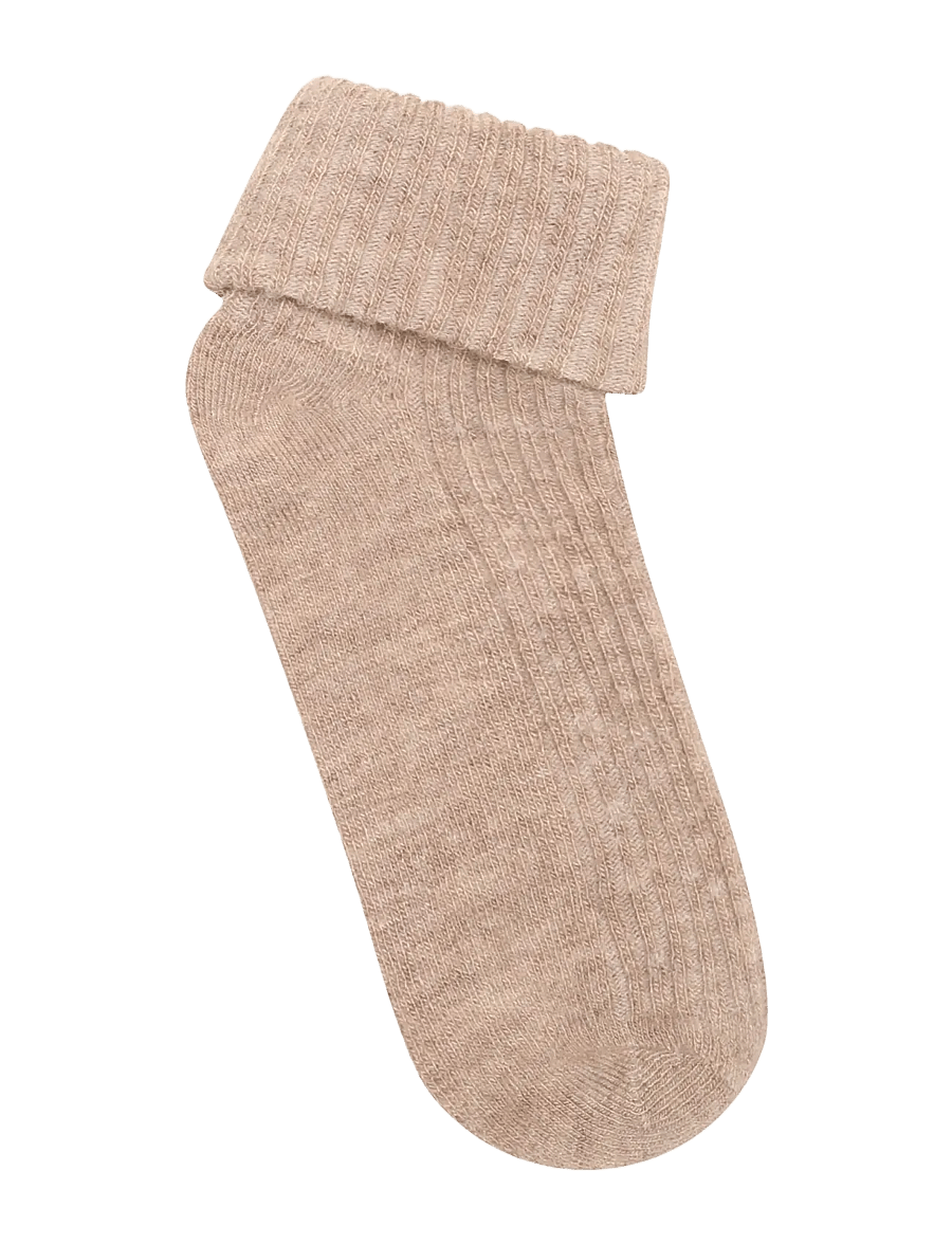Minymo - Baby 2x2 Rib Wool socks 2-Pack - baby-socken - silver mink melange - 1