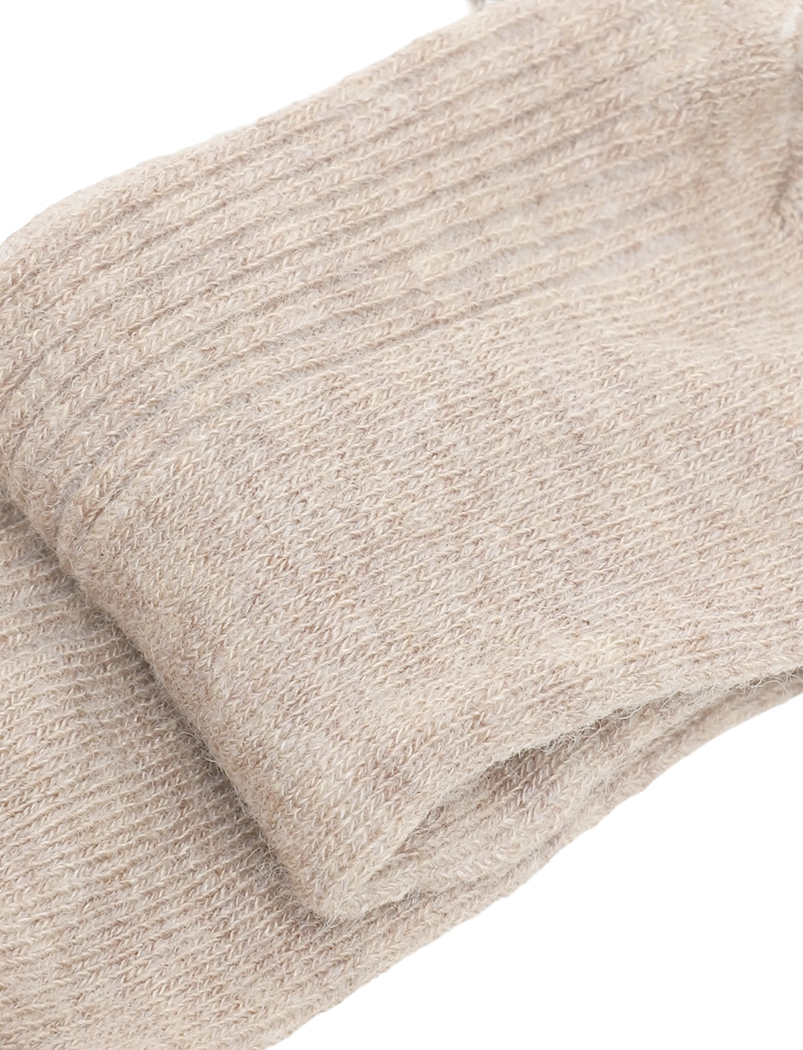 Minymo - Baby 2x2 Rib Wool socks 2-Pack - babysokker - silver mink melange - 2
