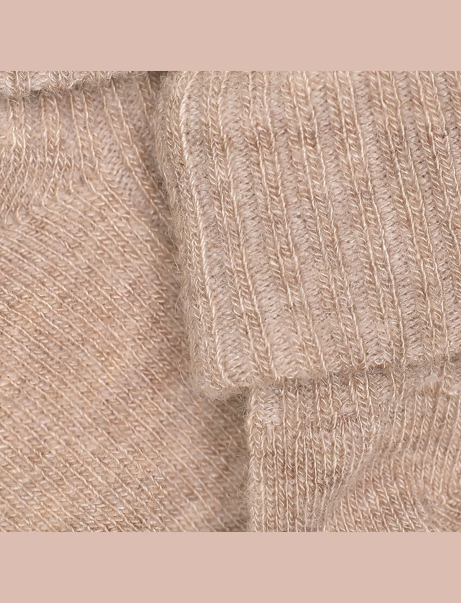 Minymo - Baby 2x2 Rib Wool socks 2-Pack - baby-socken - silver mink melange - 2