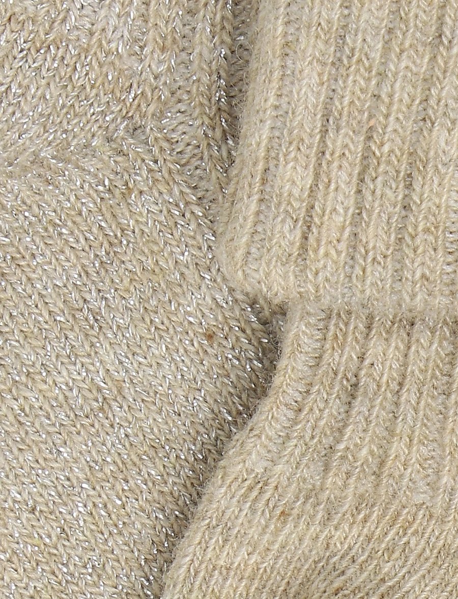 Minymo - Baby Rib Socks w.glit (2-pack) - baby-socken - silver mink - 3