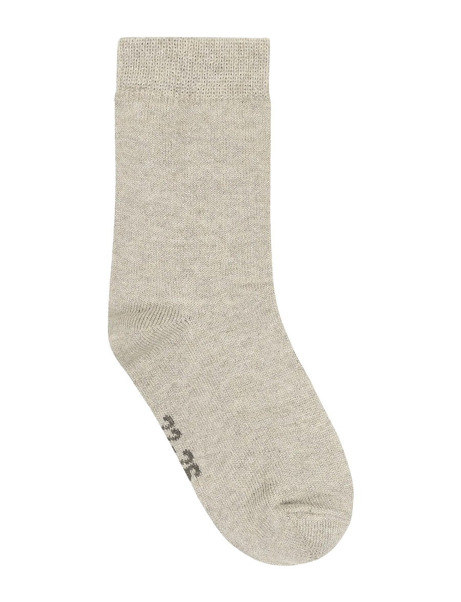 Minymo - Ankle Socks w.glitter (2-pack) - strümpfe - silver mink - 2