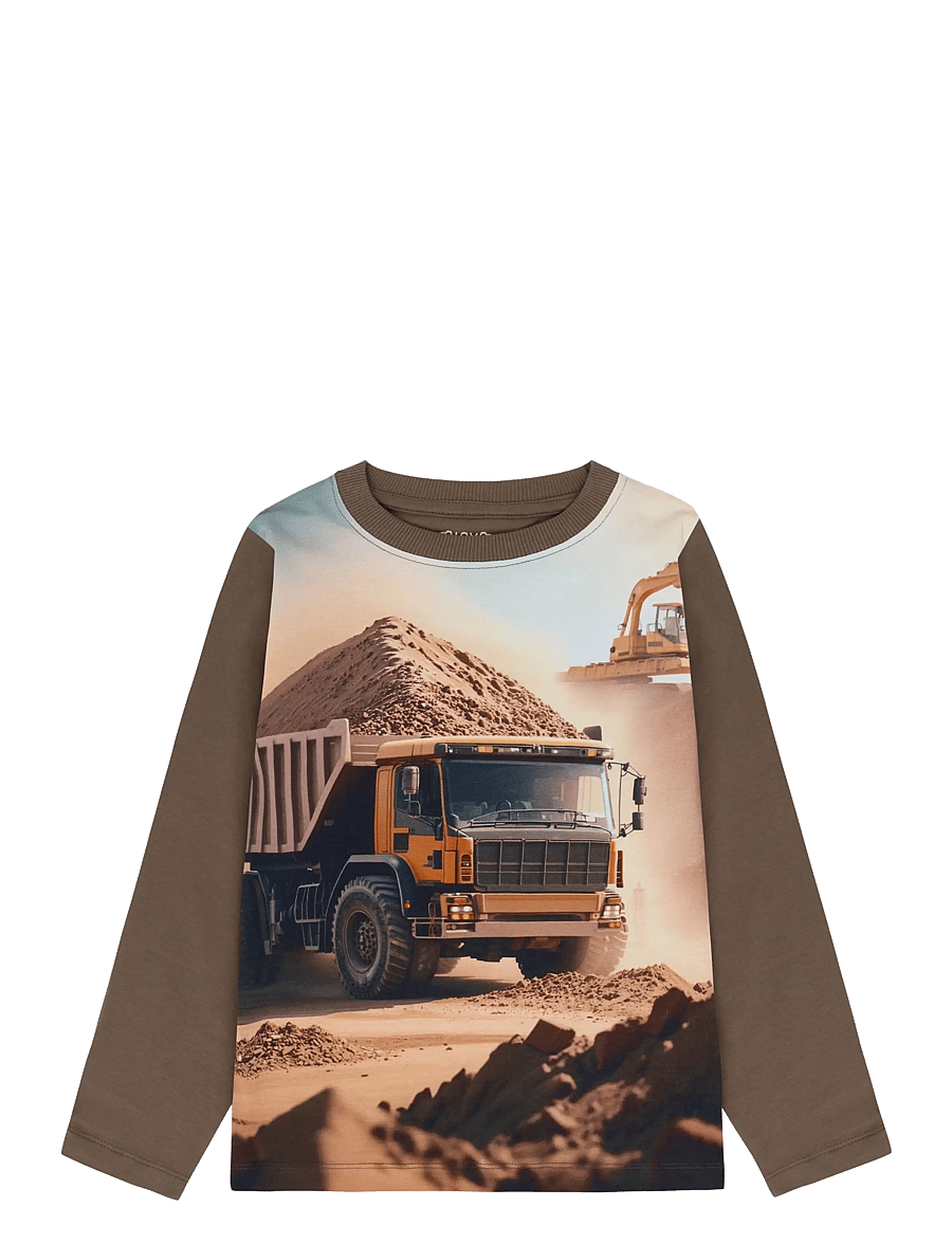 Minymo - T-shirt LS - langärmelig - chocolate chip - 1