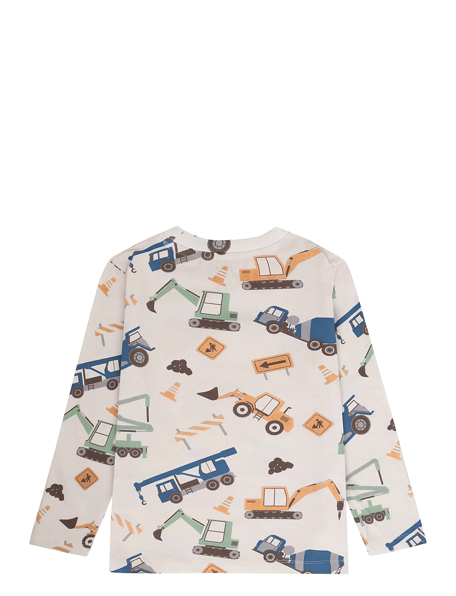 Minymo - T-shirt LS AOP - langärmelig - seedpearl - 1