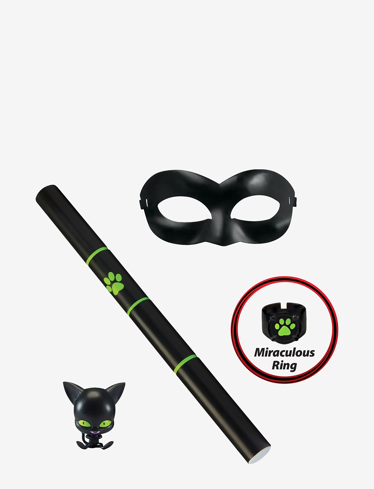 Miraculous - Miraculous Role Play Set Cat Noir - maskeradtillbehör - black - 2