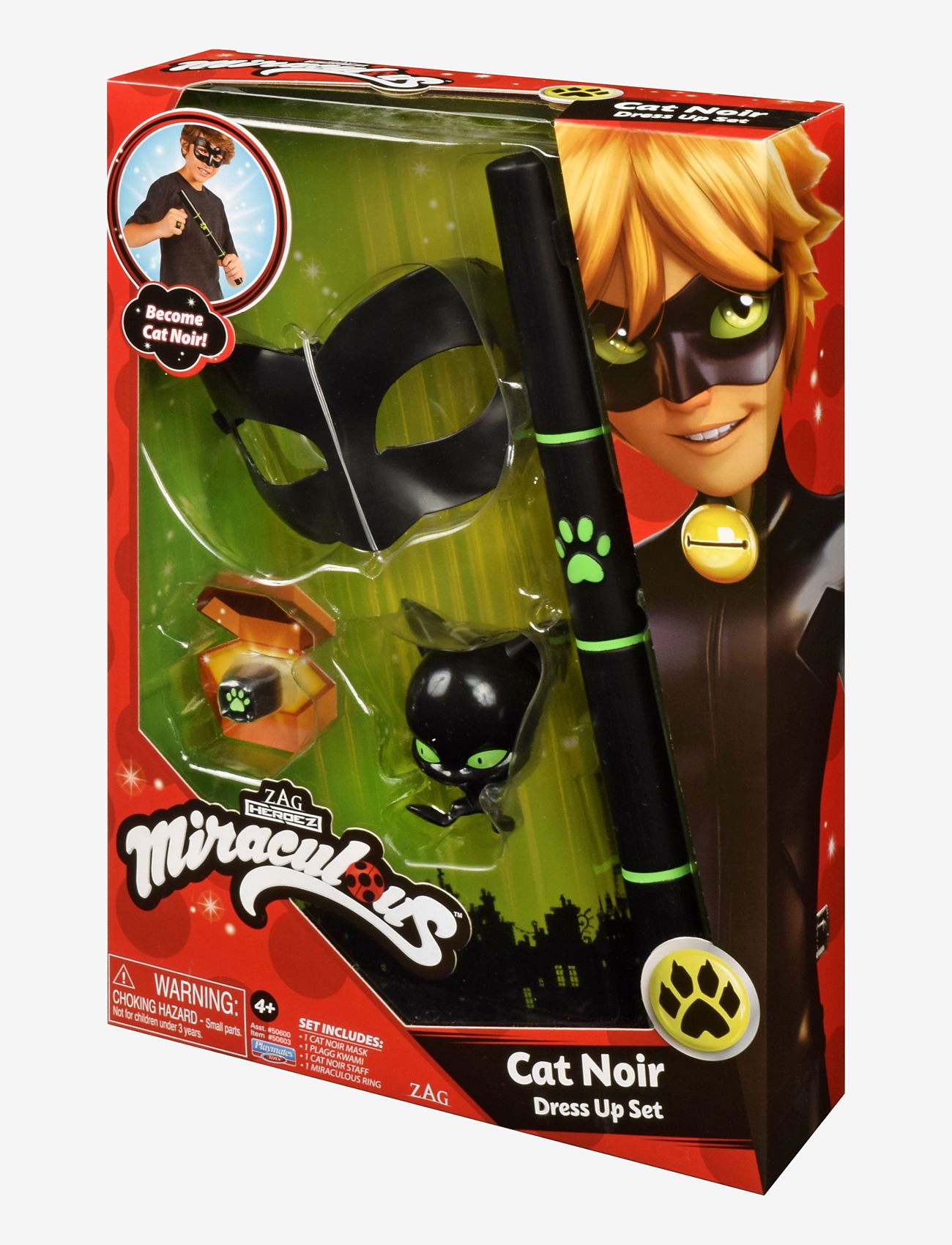 Miraculous - Miraculous Role Play Set Cat Noir - maskeradtillbehör - black - 3