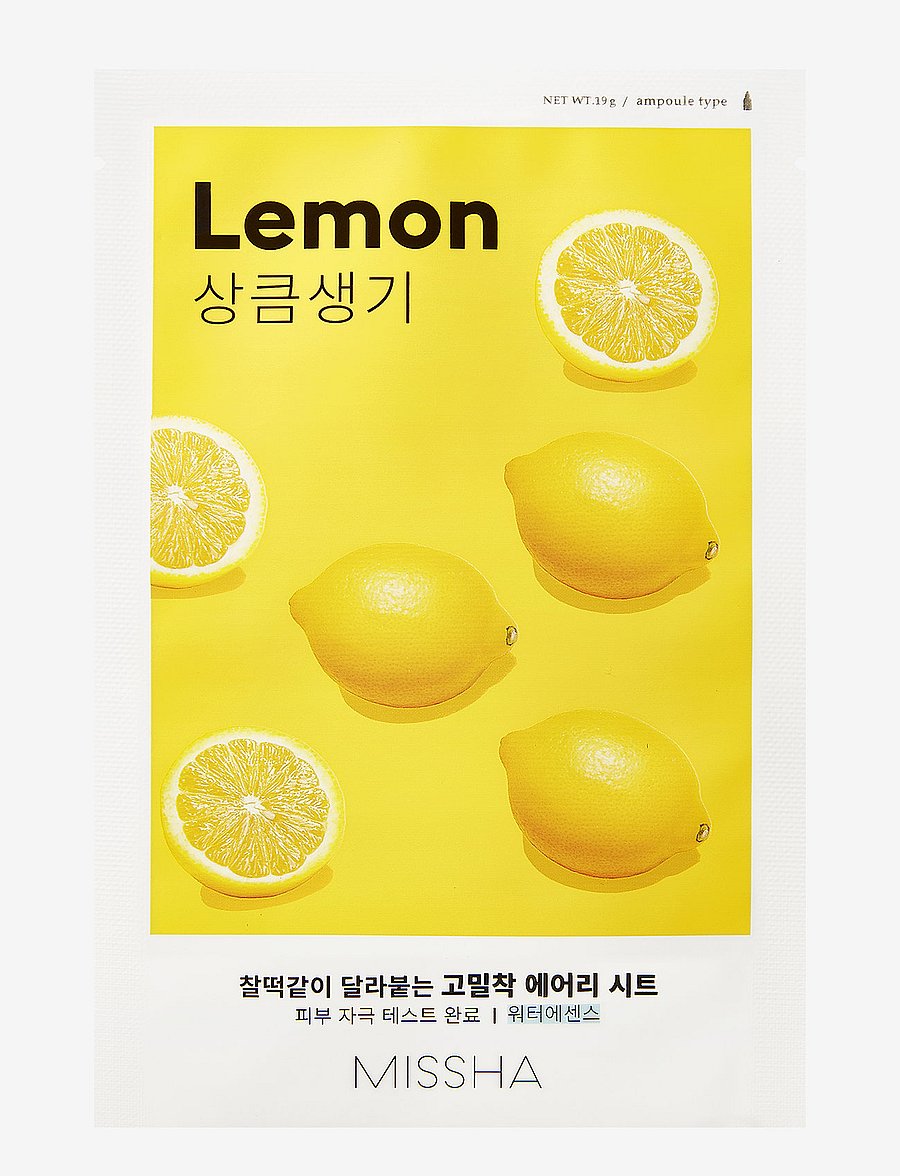 Missha - MISSHA Airy Fit Sheet Mask (Lemon) - sheet masks - clear - 0
