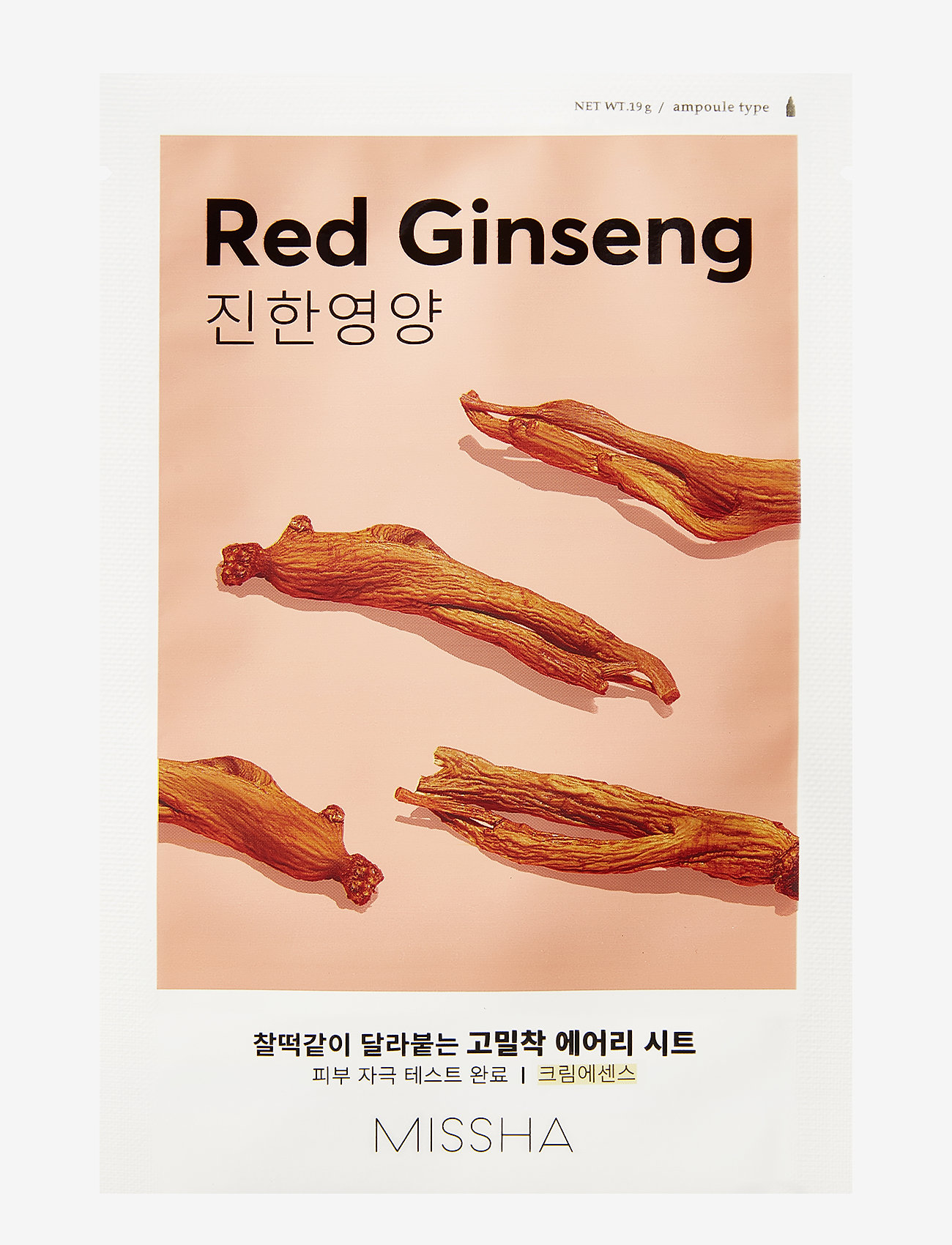Missha - MISSHA Airy Fit Sheet Mask (Red Ginseng) - clear - 0