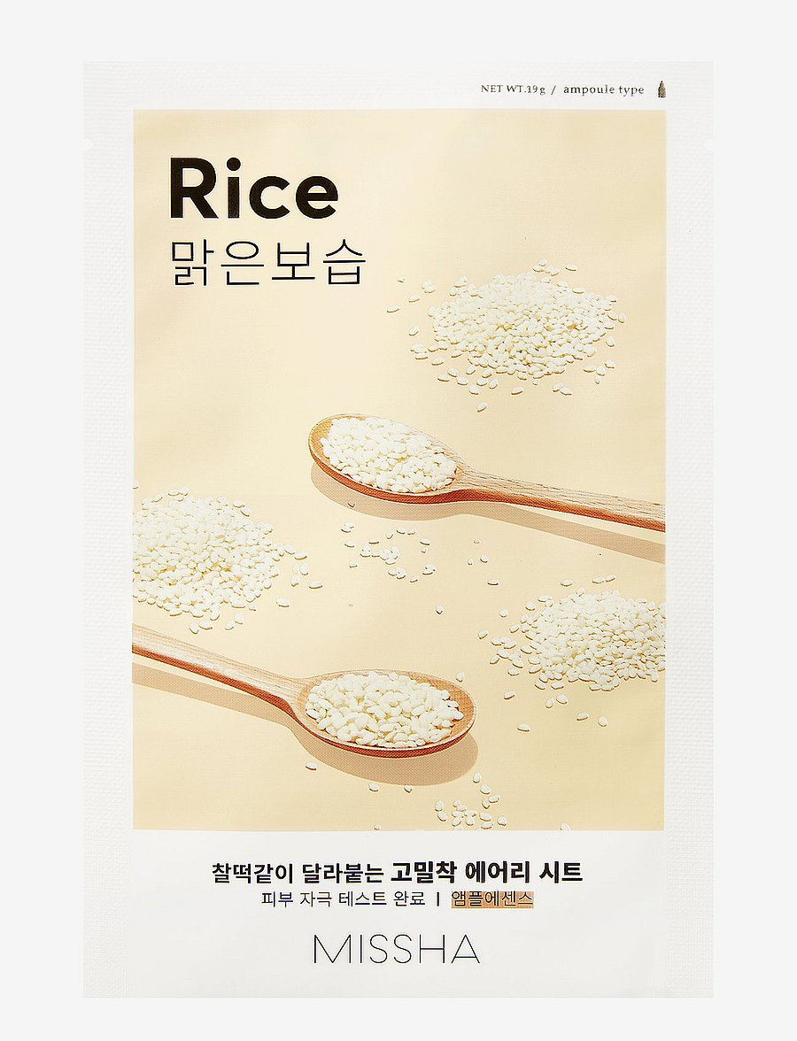 Missha - MISSHA Airy Fit Sheet Mask (Rice) - clear - 0