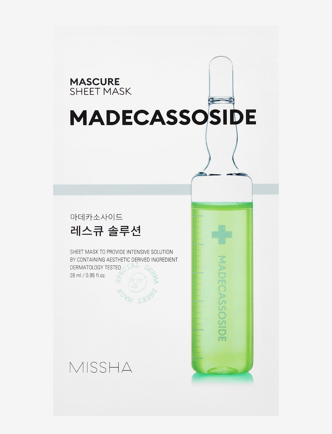 Missha Missha Mascure Rescue Solution Sheet Mask, 27 ml, Nude, Masker > Sheetmask, Dame