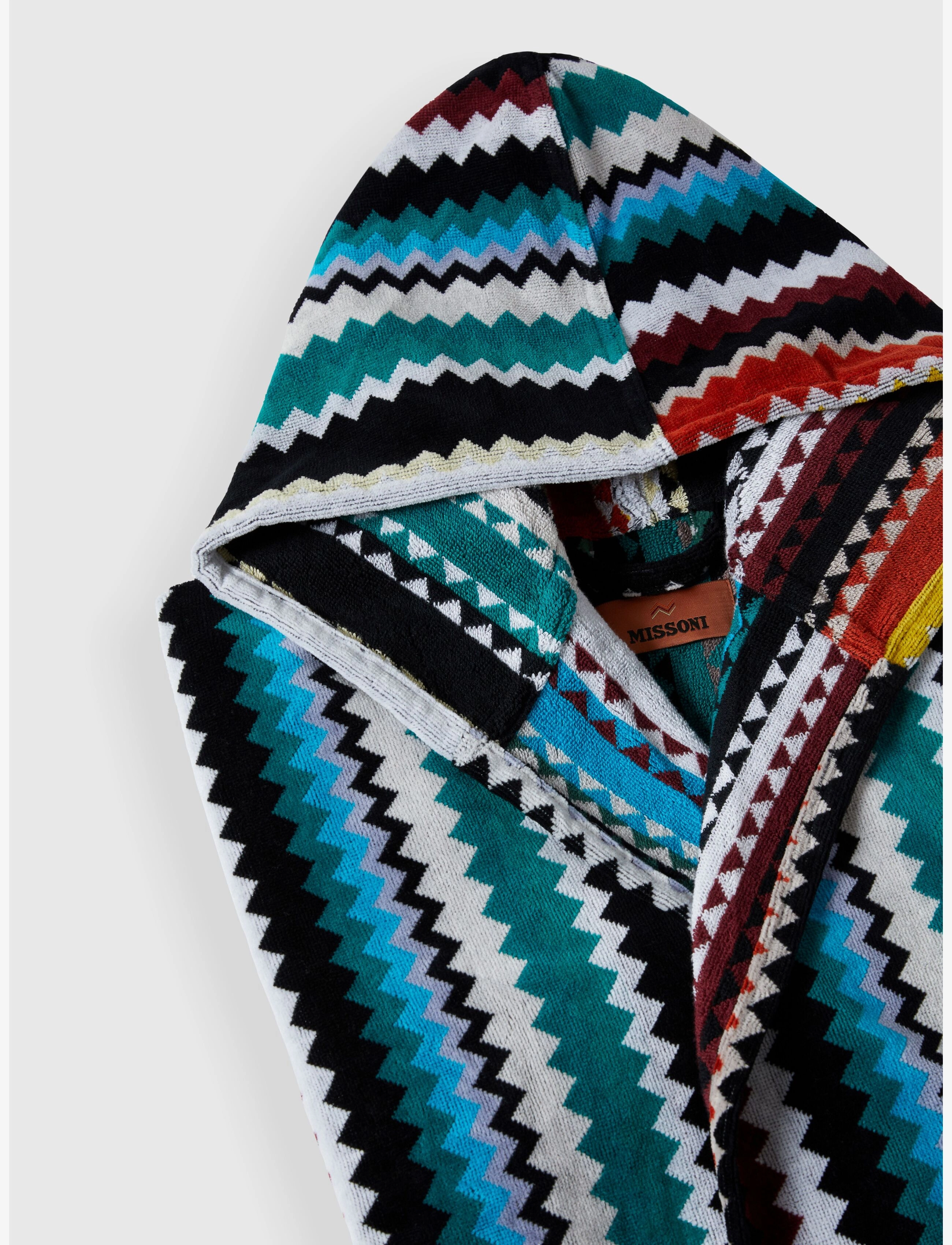 Missoni Home - CURT HOODED BATHROBE - everyday style - 100 multicolor - 1