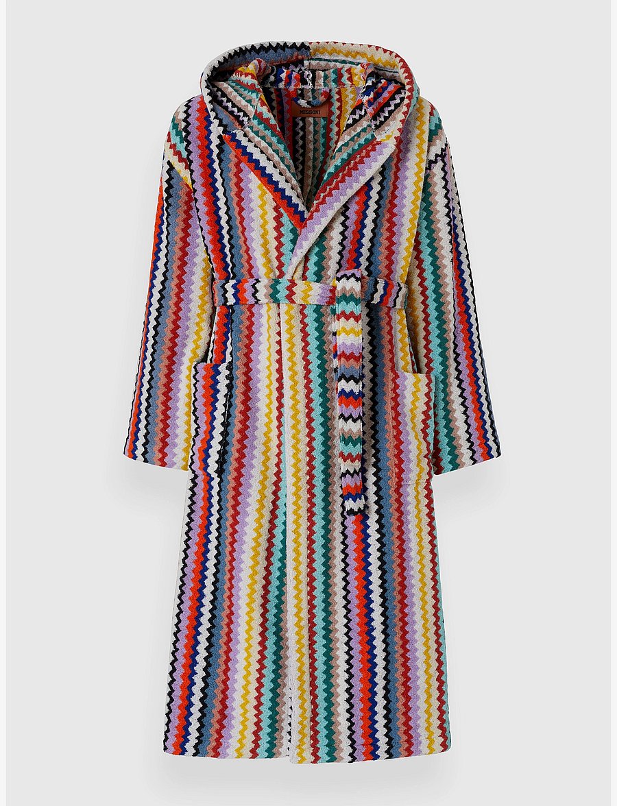 Missoni Home - RIVERBERO HOODED BATHROBE - 100 multicolor - 0