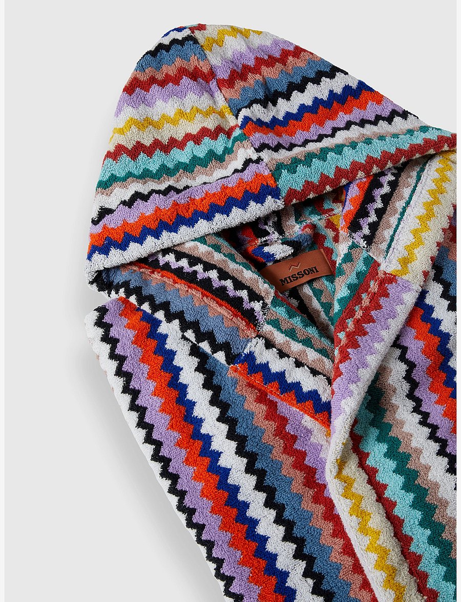 Missoni Home - RIVERBERO HOODED BATHROBE - 100 multicolor - 1