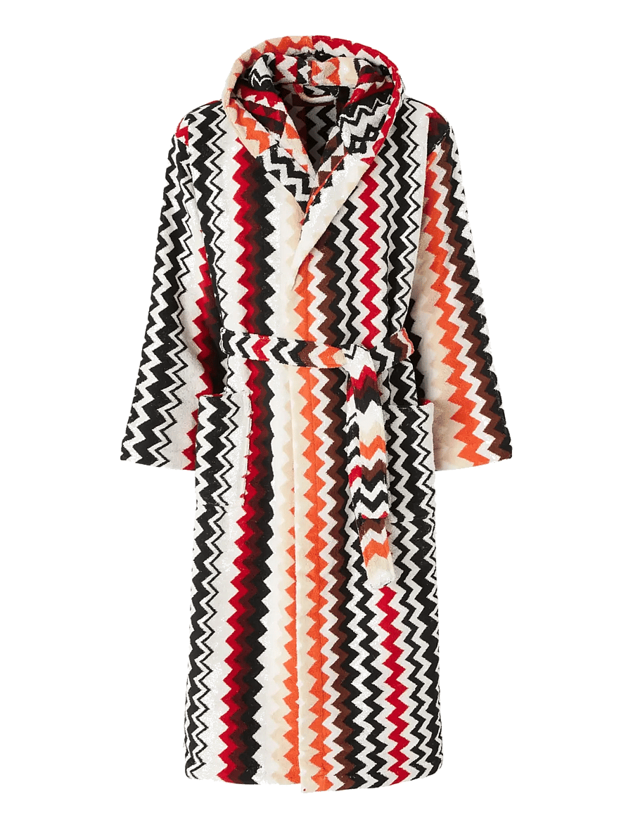 Missoni Home - BEST HOODED BATHROBE - igapäevane stiil - 156 red multicolor - 0