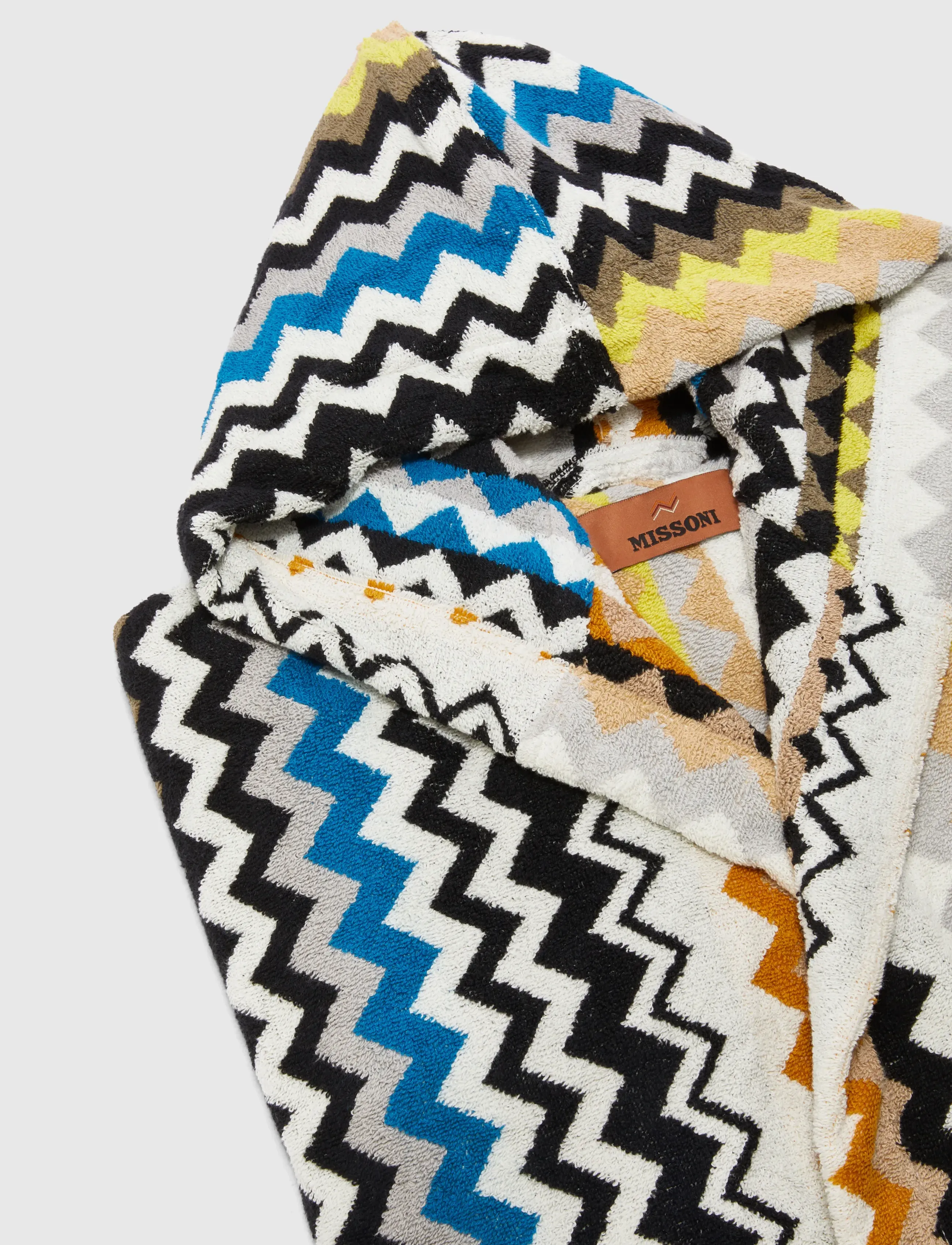 Missoni Home - BEST HOODED BATHROBE - igapäevane stiil - 160 black multicolor - 1