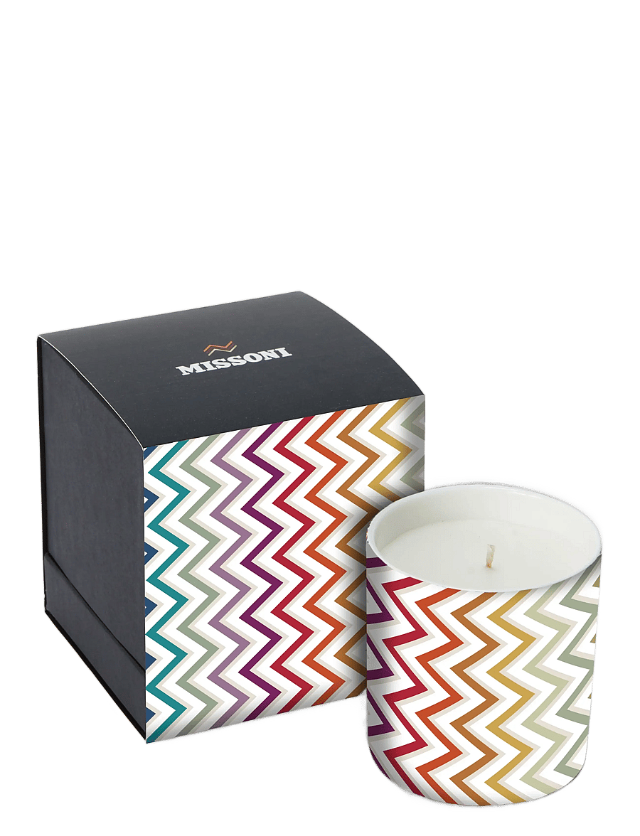 Missoni Home - WATAMU SCENTED CANDLE W/DECORATED GLASS CONTAINER Ø 8,3XH9, - above 500kr - multicolor - 0