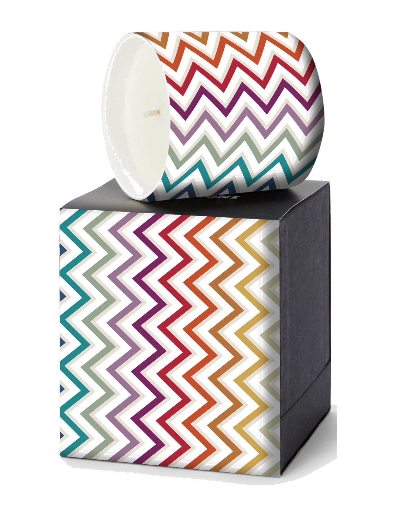Missoni Home - WATAMU SCENTED CANDLE W/DECORATED GLASS CONTAINER Ø 8,3XH9, - over 500 kr - multicolor - 1