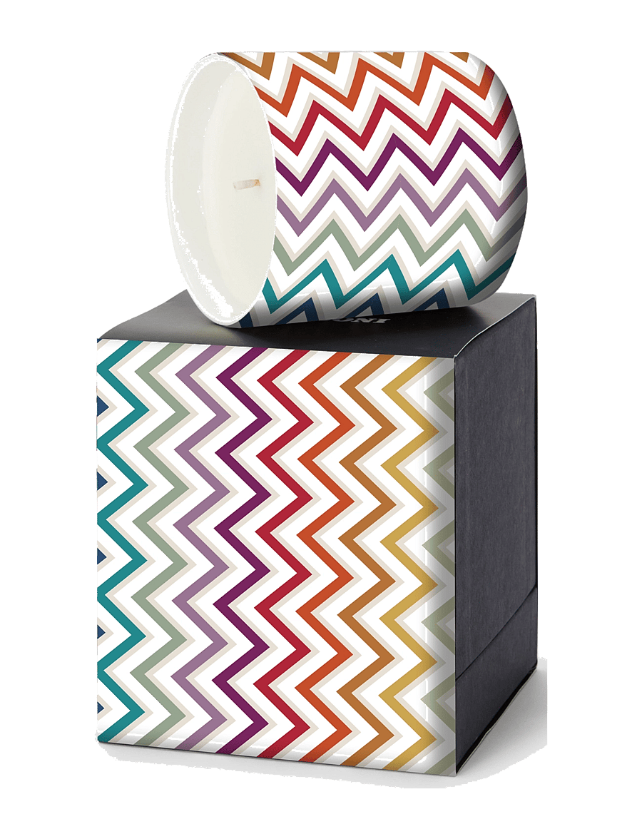 Missoni Home - WATAMU SCENTED CANDLE W/DECORATED GLASS CONTAINER Ø 8,3XH9, - above 500kr - multicolor - 1