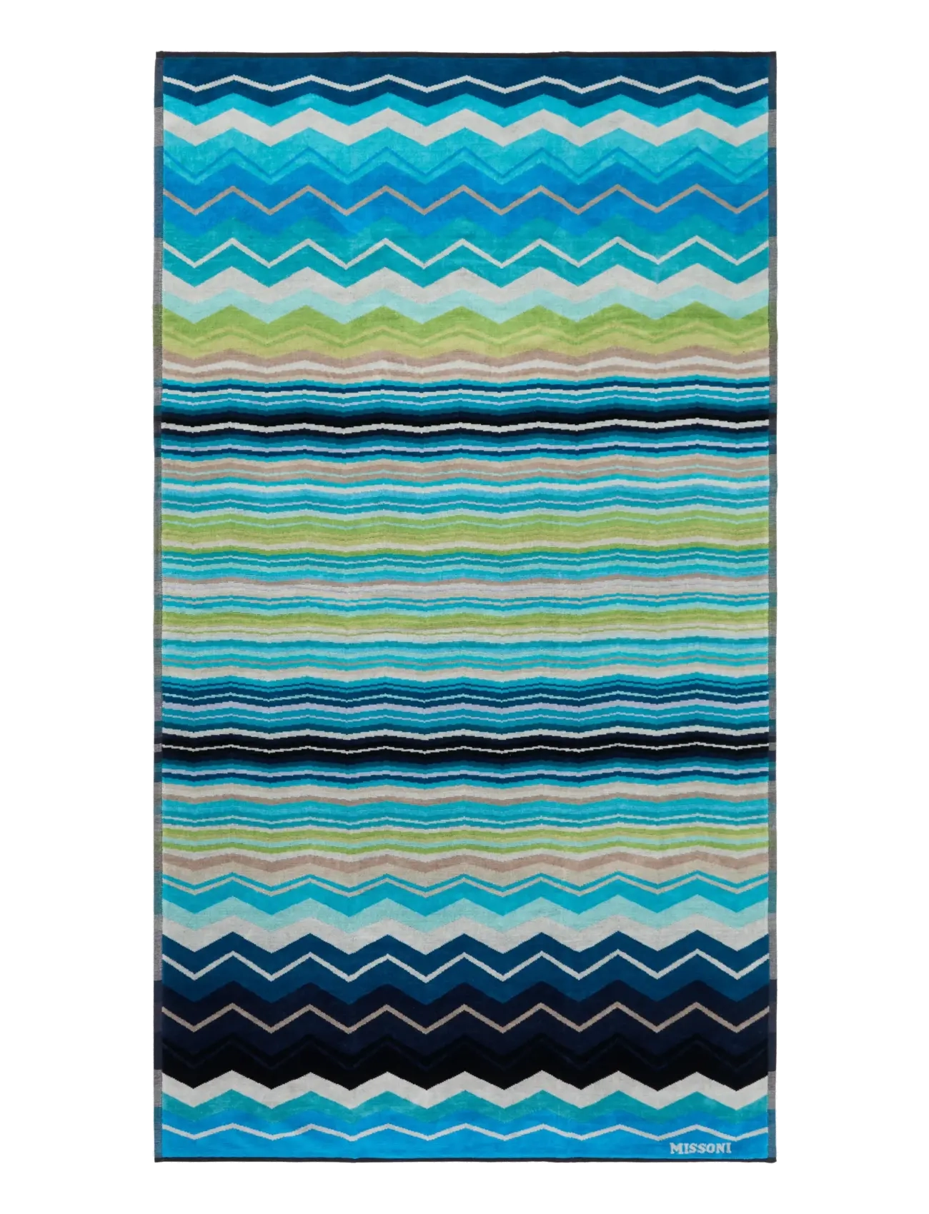 Missoni Home - HUGO BEACH TOWEL - badehåndklæder - turquoise multicolor - 1