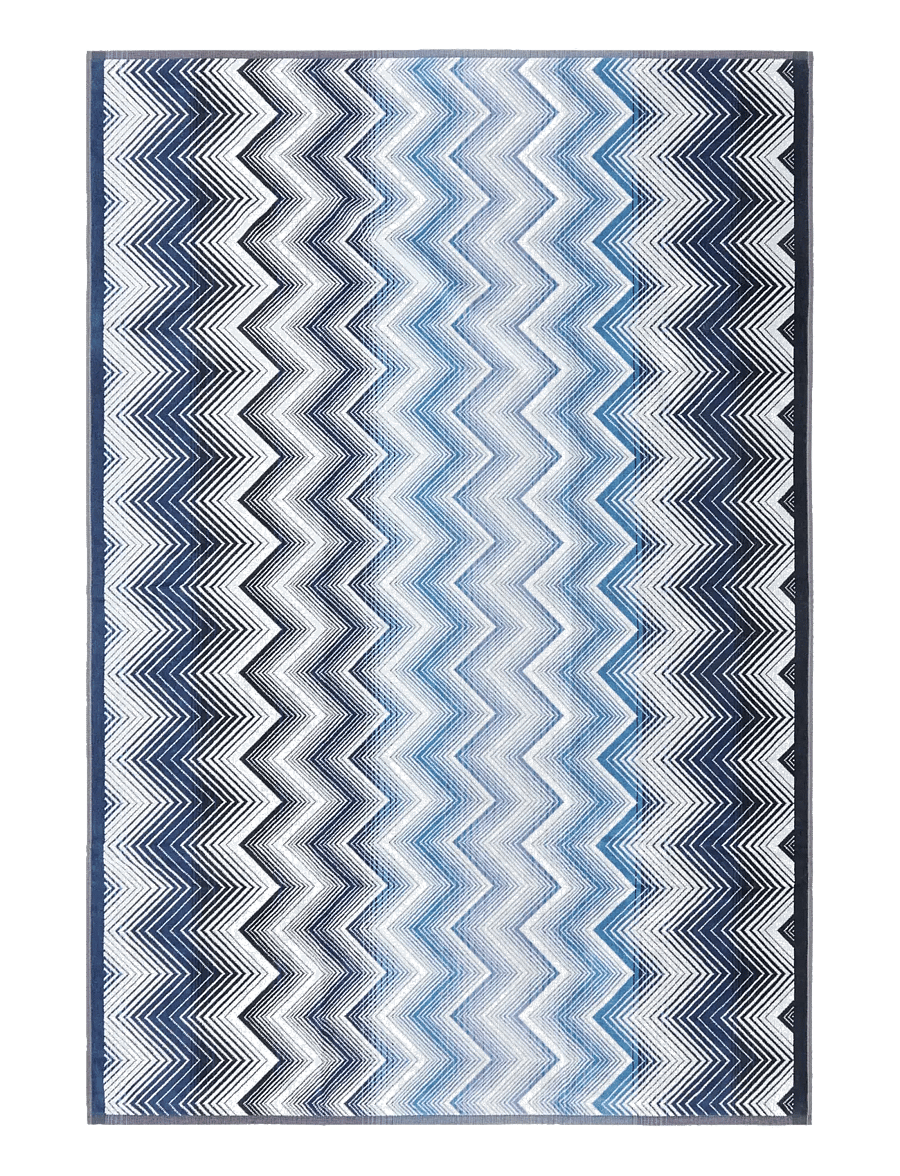 Missoni Home - MAREA BATH SHEET - badehåndklæder - blue/white - 1