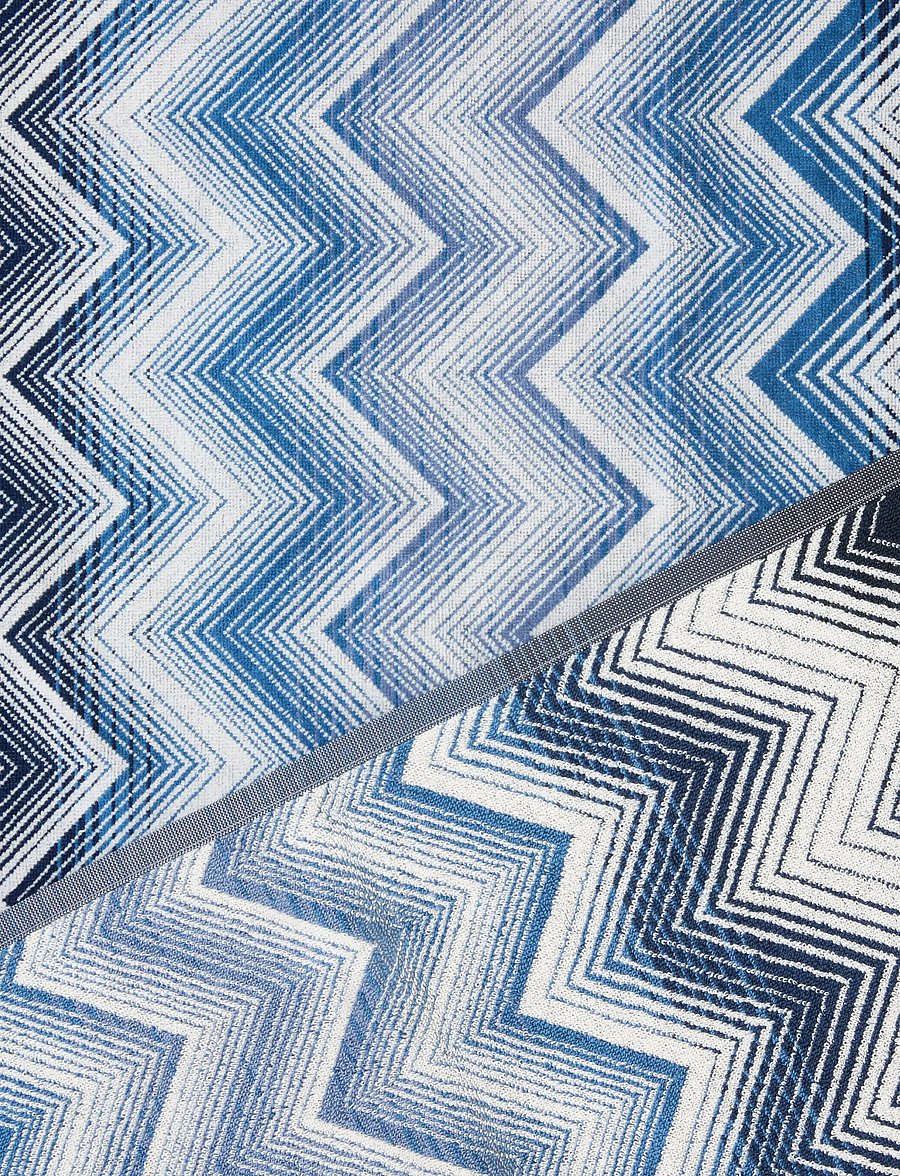 Missoni Home - MAREA BATH SHEET - badehåndklæder - blue/white - 2