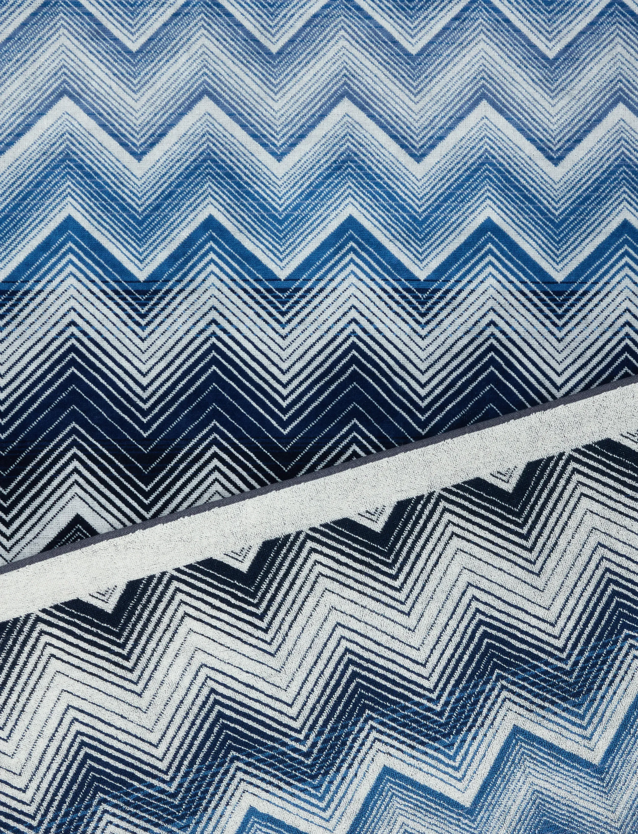 Missoni Home - MAREA BEACH TOWEL 180X100, 501 - blue/white - 2