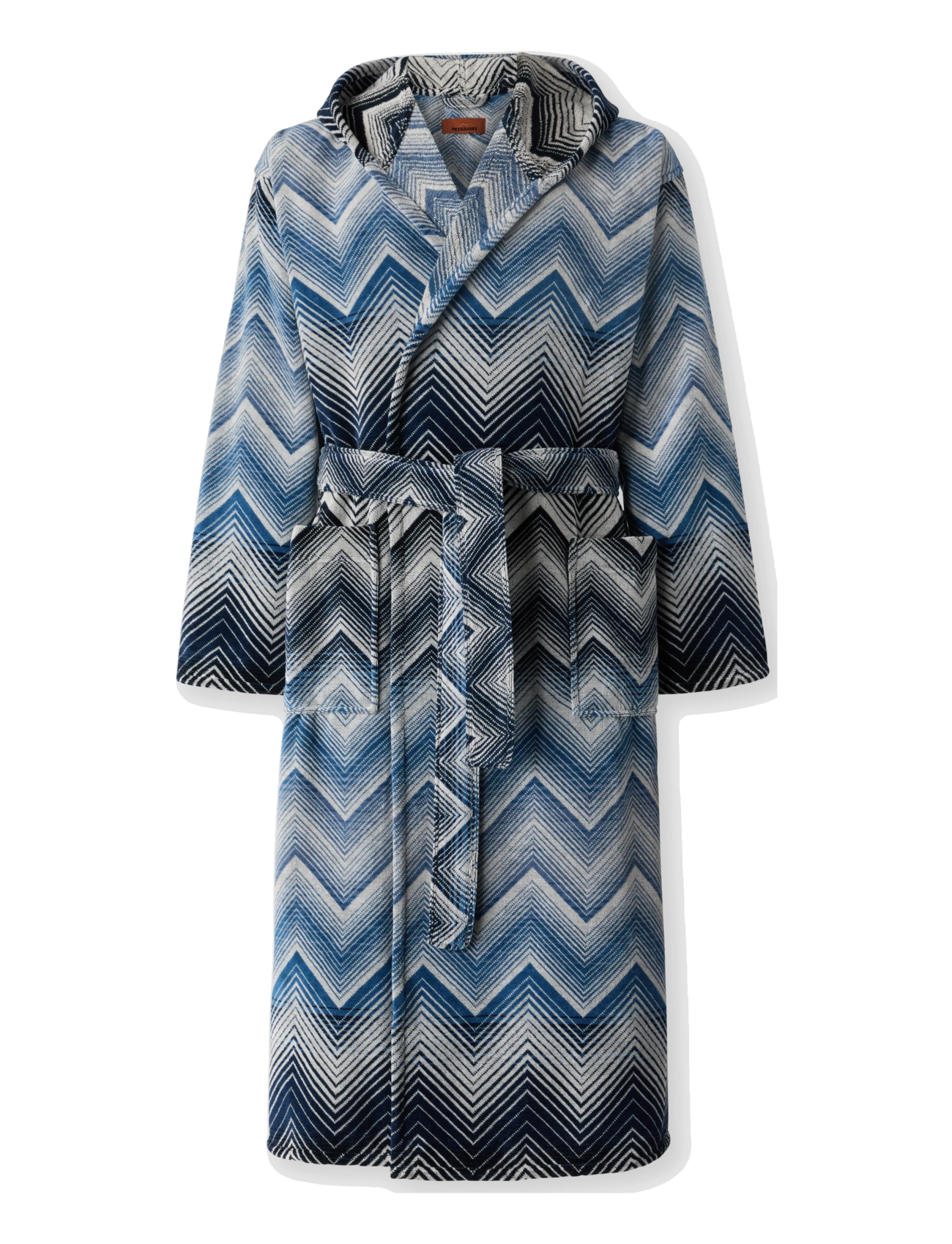 Missoni Home MAREA HOODED BATHROBE L, 501 - Visa allt - BLUE/WHITE / blue