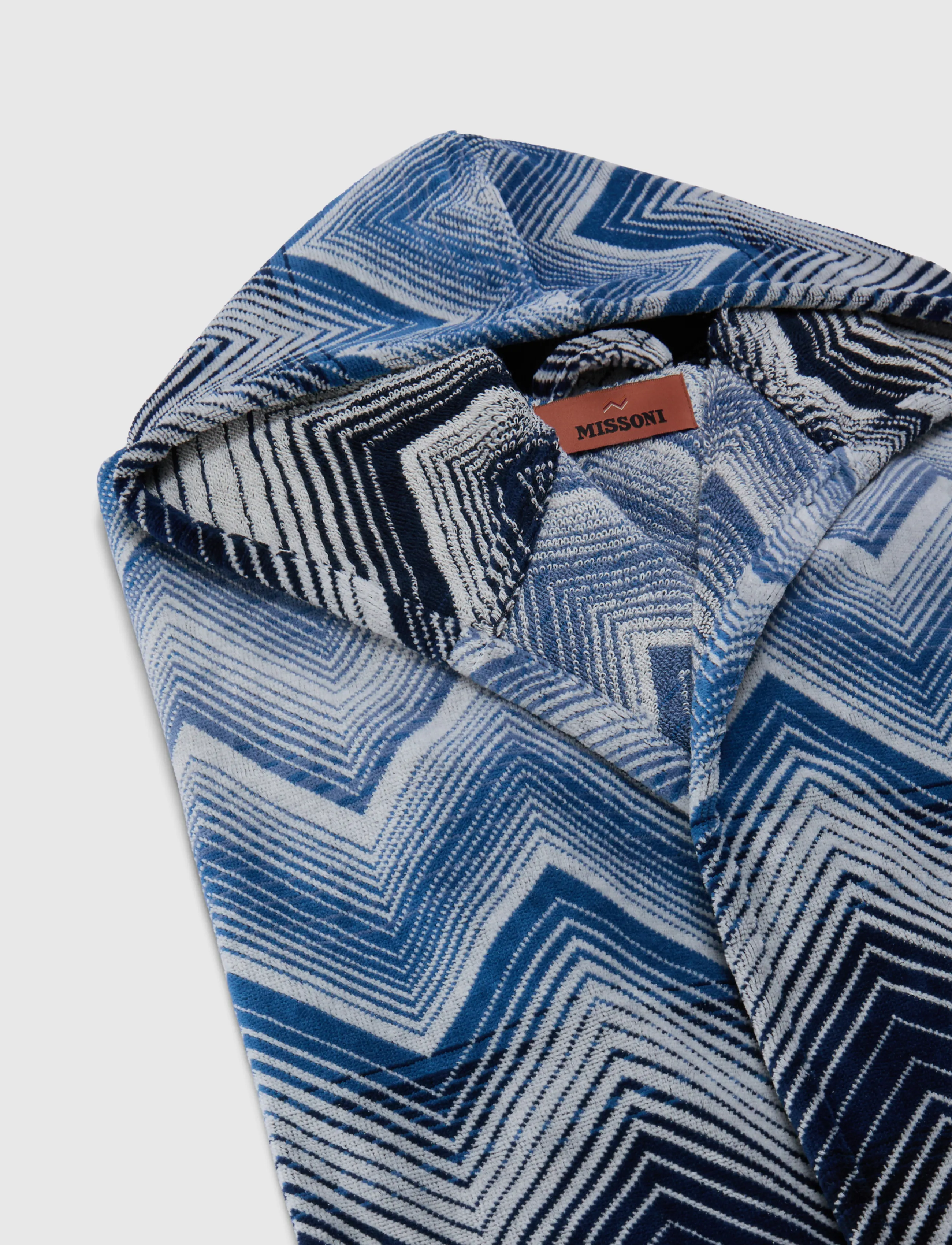 Missoni Home - MAREA HOODED BATHROBE L, 501 - blue/white - 1