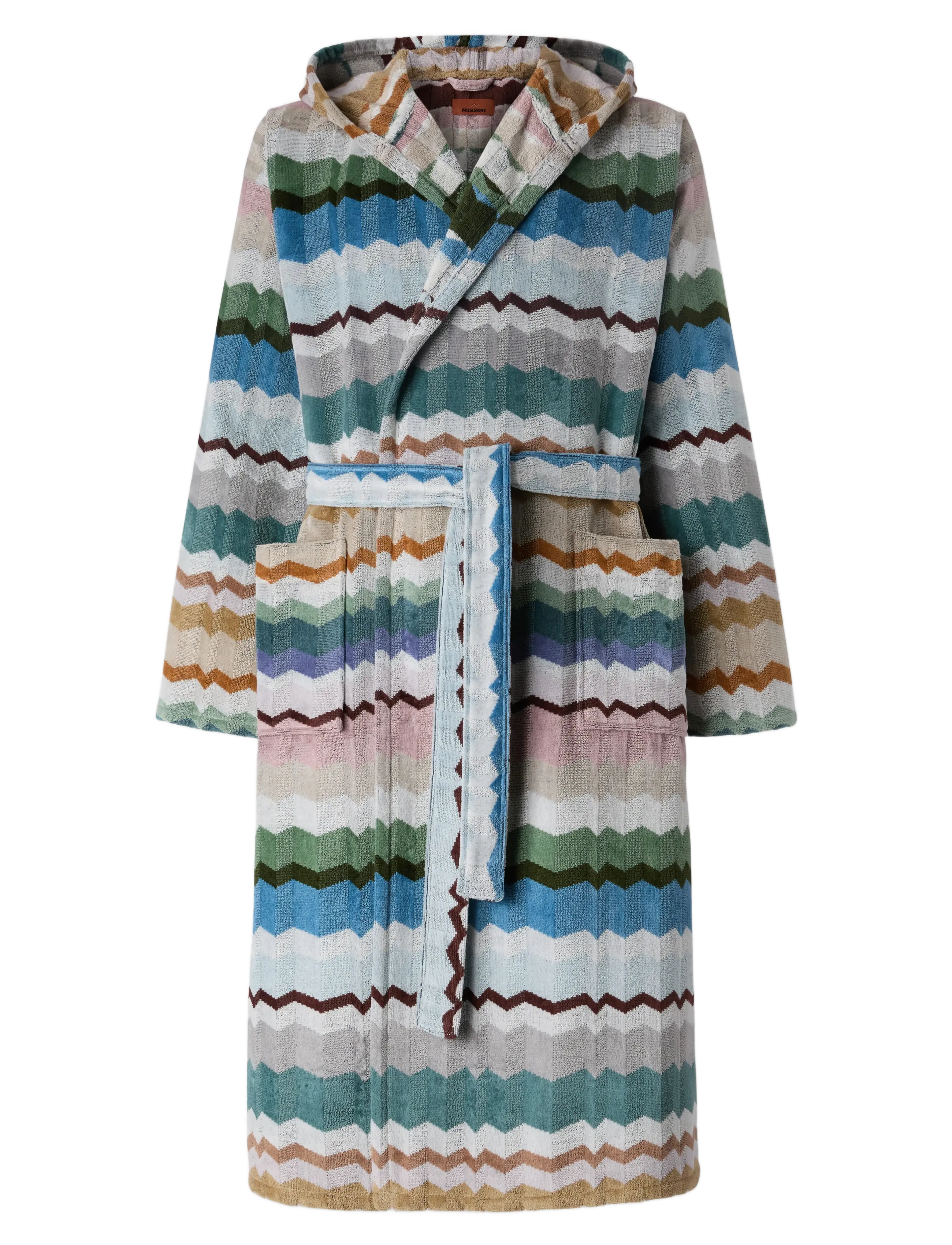 Missoni Home Eva Hooded Bathrobe S, 100, Morgenkåbe, Multi/mønstret, Str: S