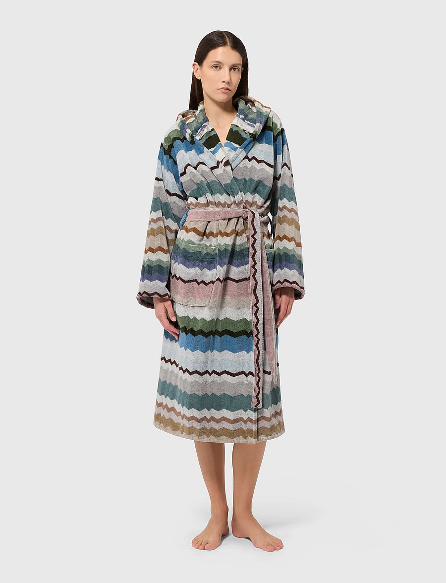 Missoni Home - EVA HOODED BATHROBE S, 100 - alltags-style - multicolor - 0