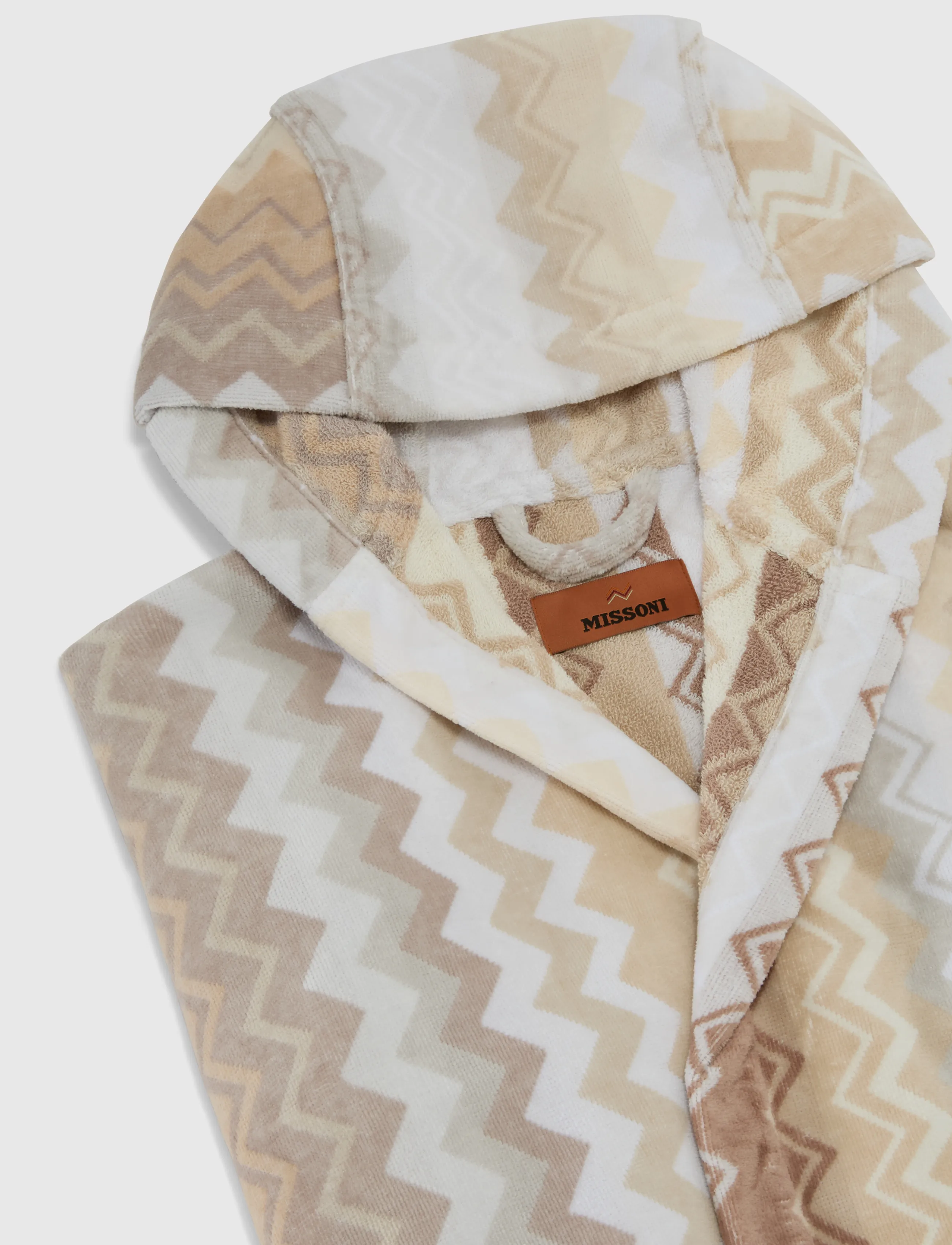 Missoni Home - GIACOMO HOODED BATHROBE S, 21 - natural - 2