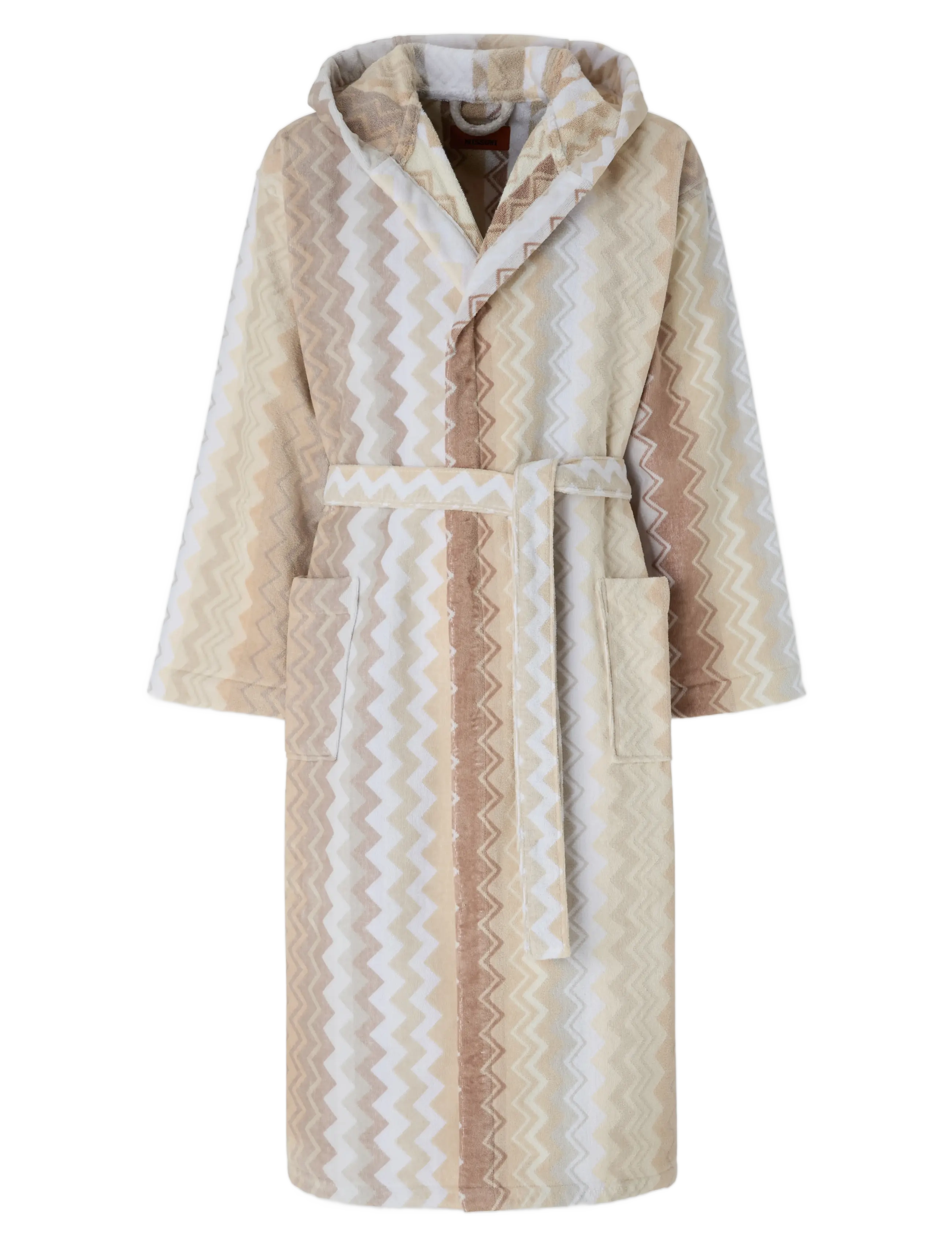 Missoni Home Giacomo Hooded Bathrobe Xs, 21, Morgenkåbe, Creme, Str: XS