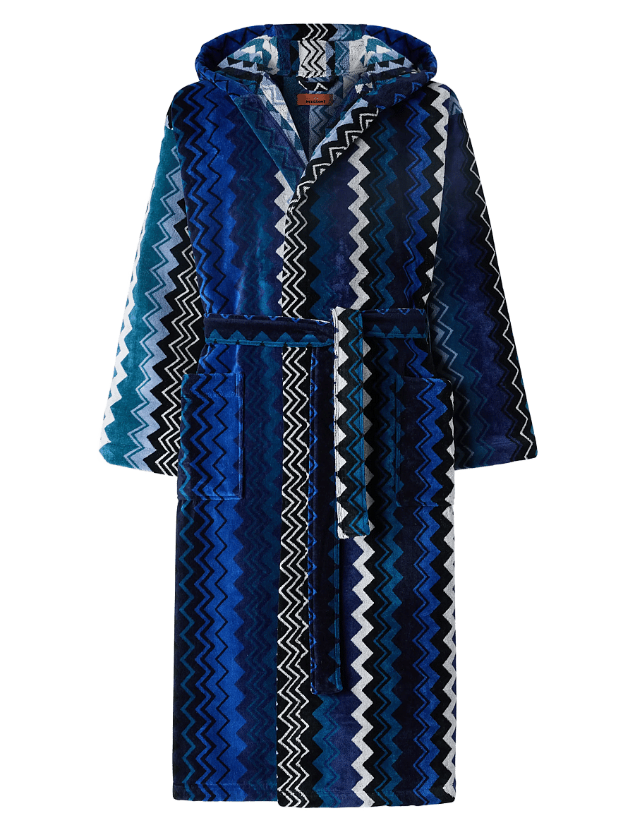 Missoni Home - GIACOMO HOODED BATHROBE XS, 50 - nach preis einkaufen - blue - 0