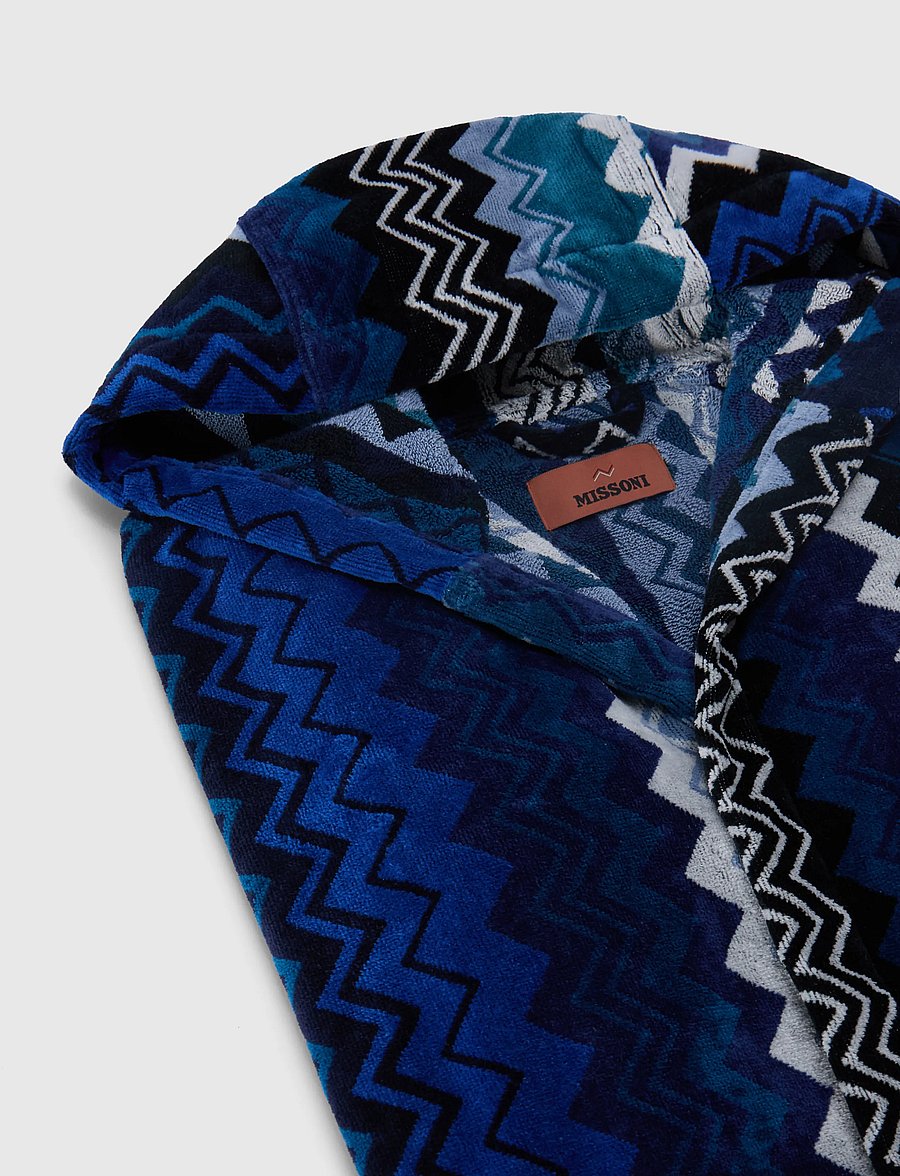 Missoni Home - GIACOMO HOODED BATHROBE XS, 50 - nach preis einkaufen - blue - 1
