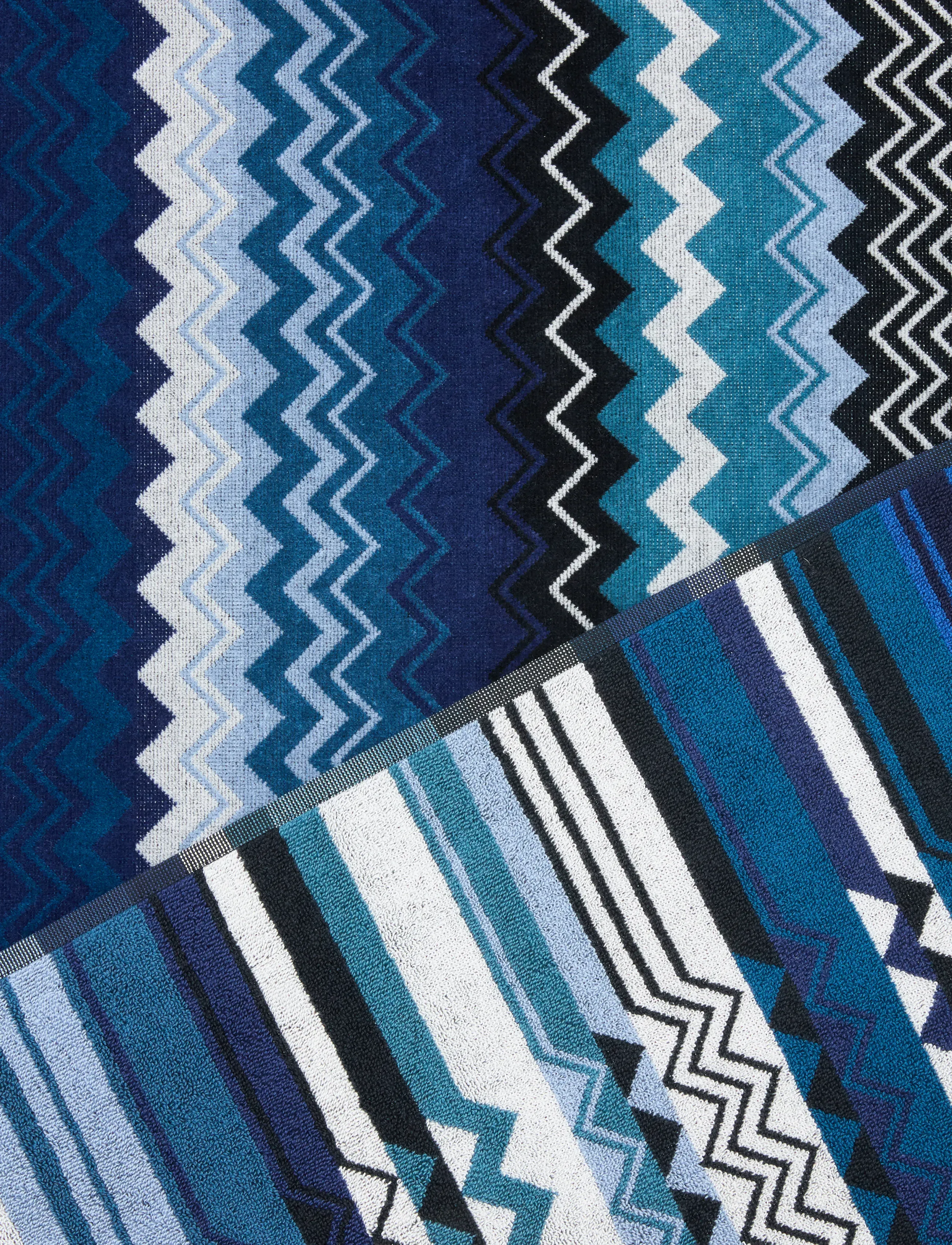 Missoni Home - GIACOMO BATH SHEET 100X150, 50 - blue - 2